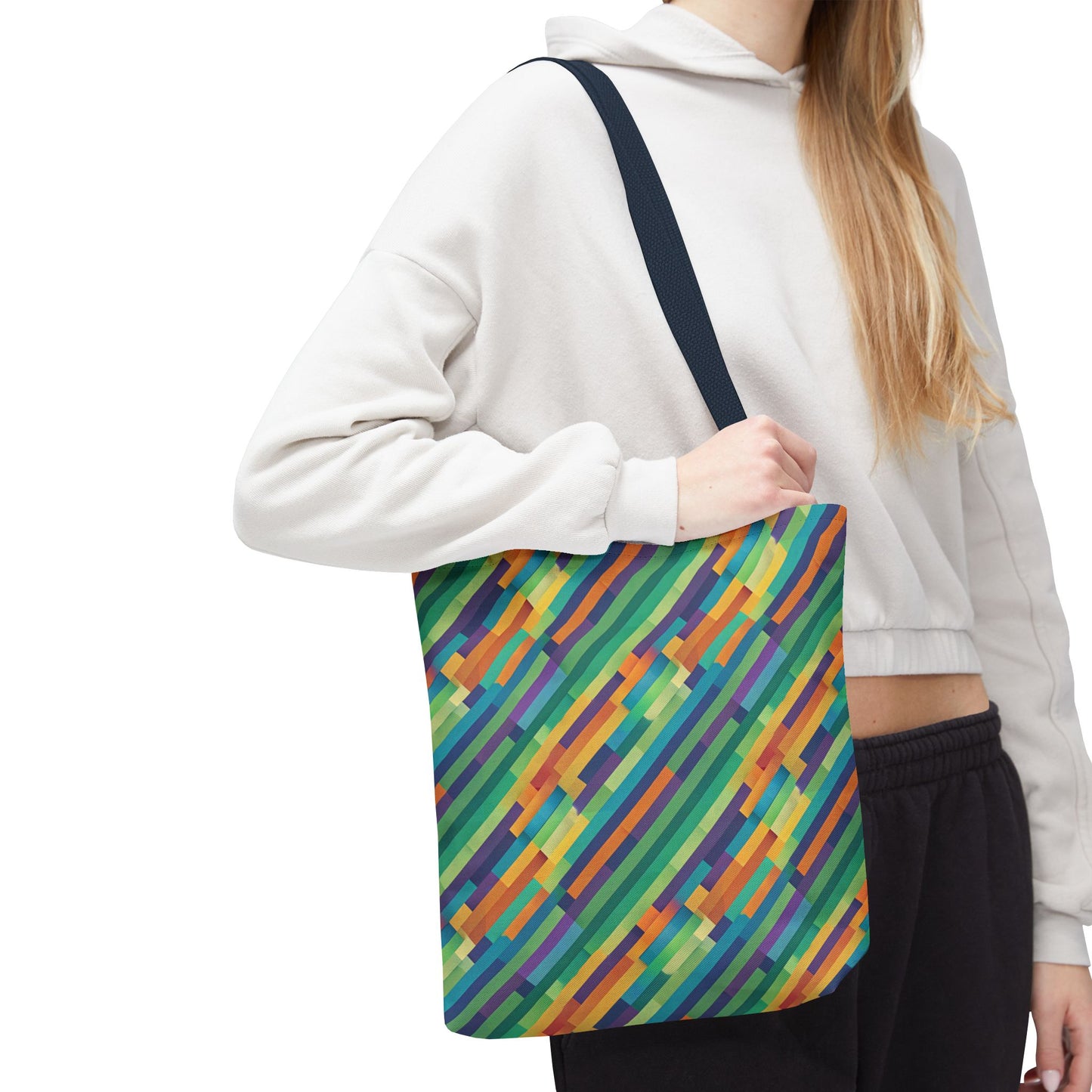 Vibrant Striped Tote Bag