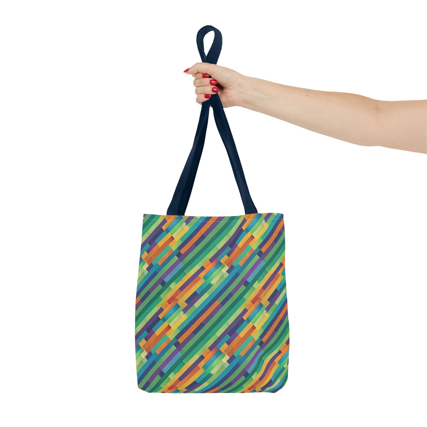 Vibrant Striped Tote Bag