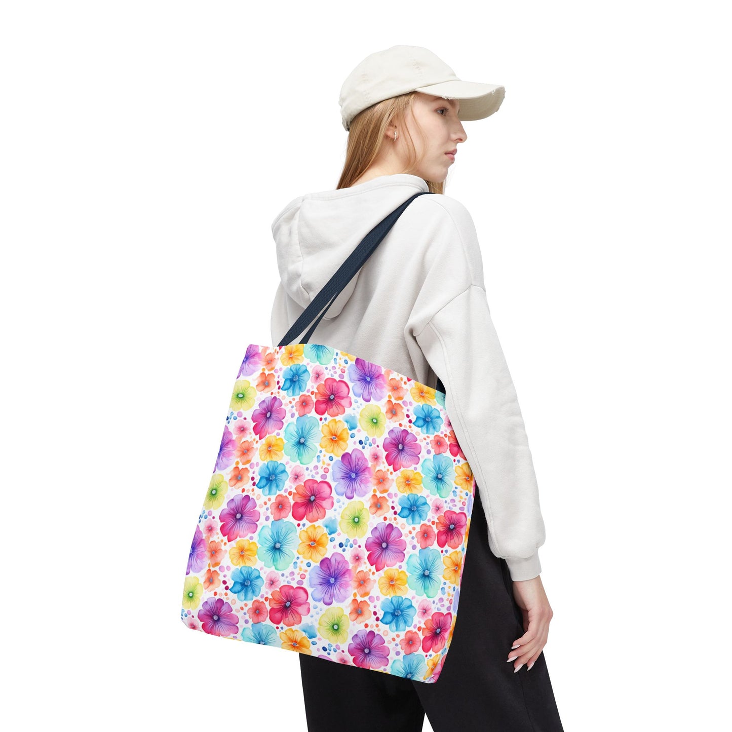 Vibrant Floral Tote Bag, Perfect Gift for Mother's Day, Bright Summer Accessory