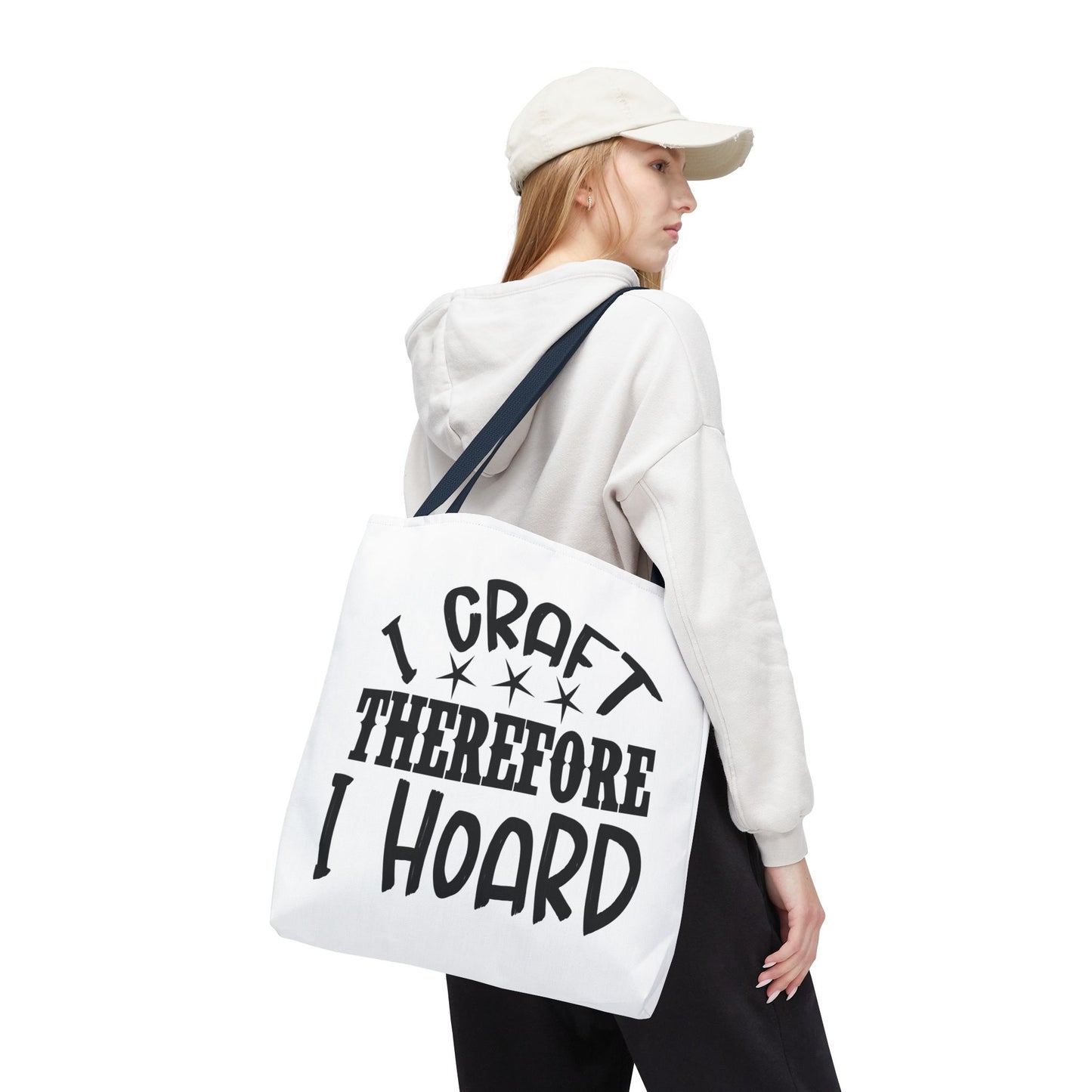 Craft Lover Tote Bag, I Craft Therefore I Hoard