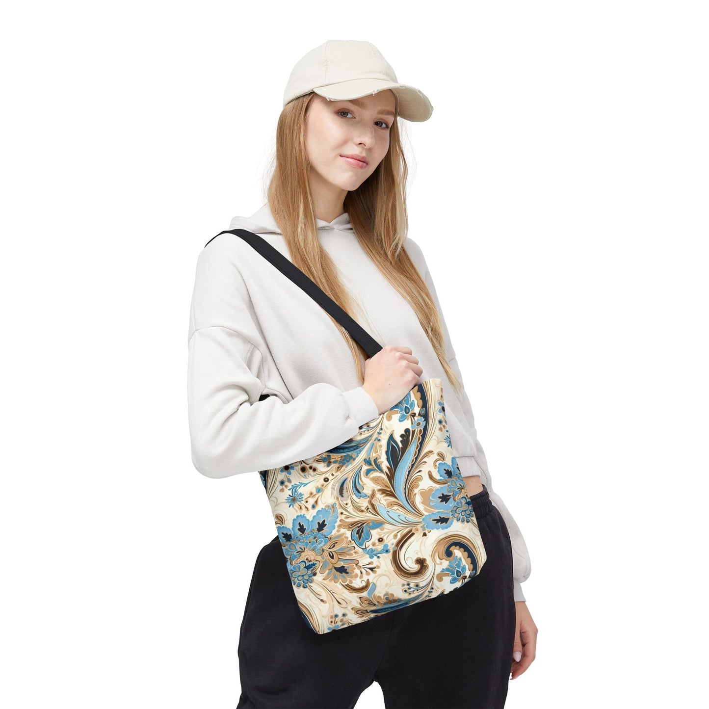 Elegant Floral Tote Bag