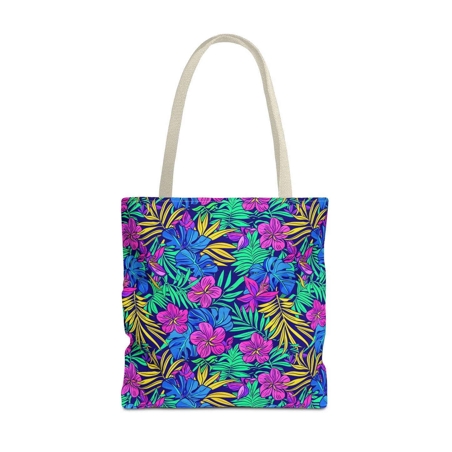Tropical Floral Tote Bag, Beach Bag, Shopping Tote