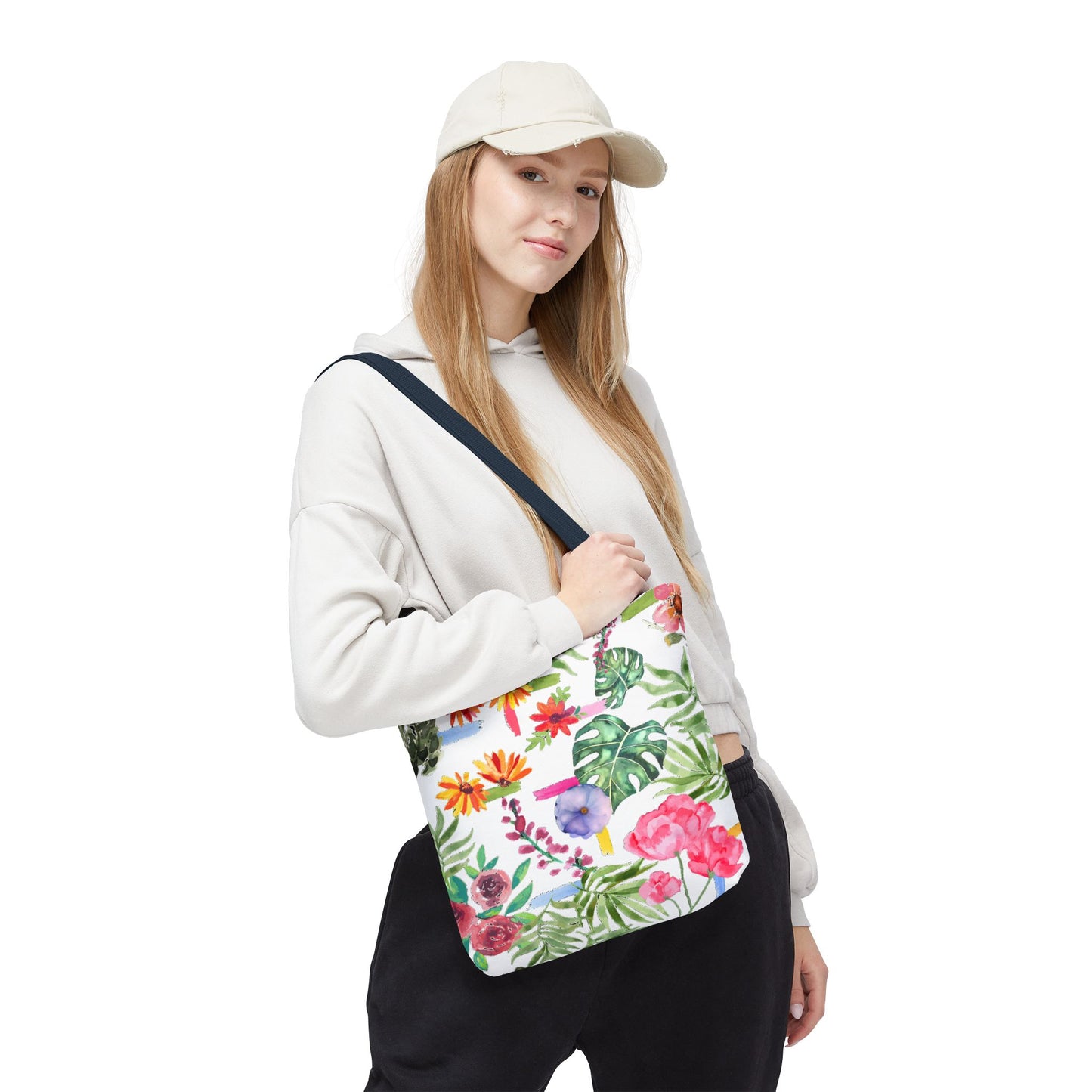 Floral Print Tote Bag