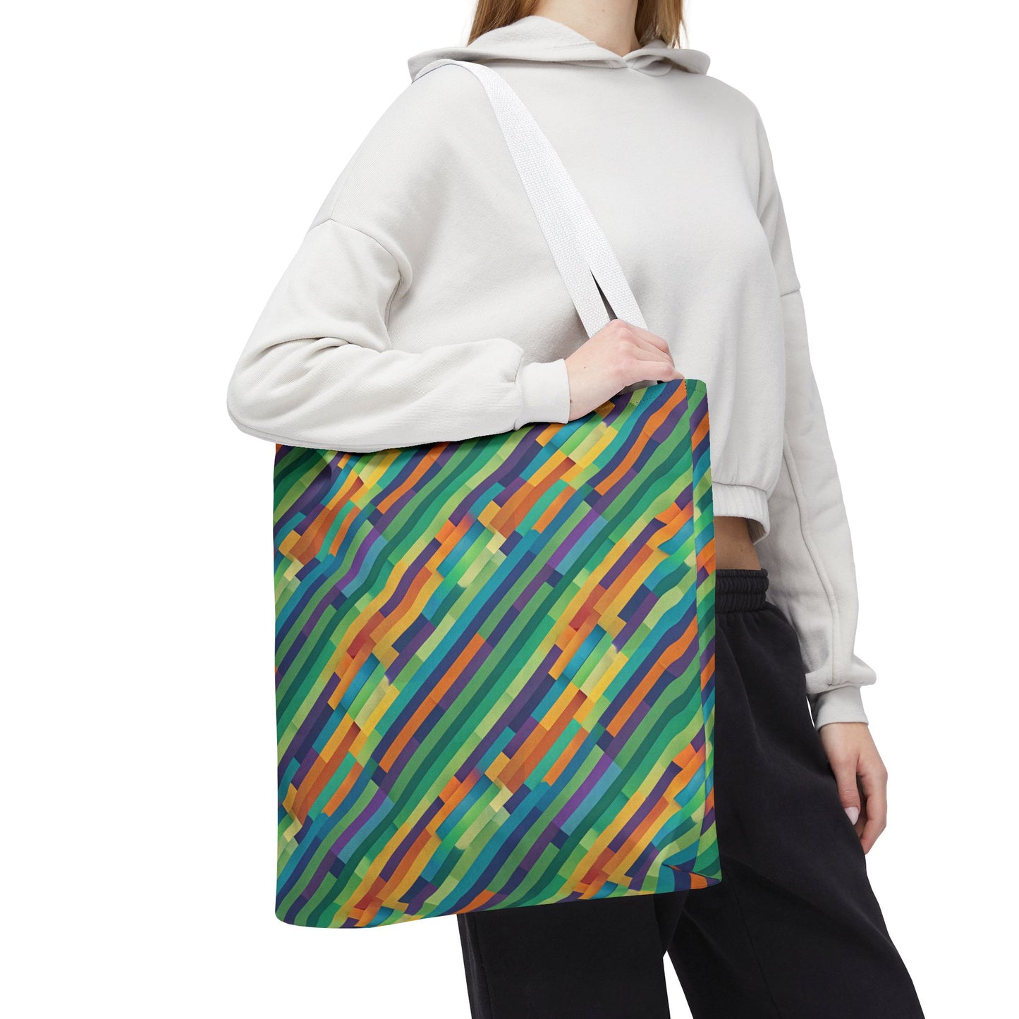Vibrant Striped Tote Bag