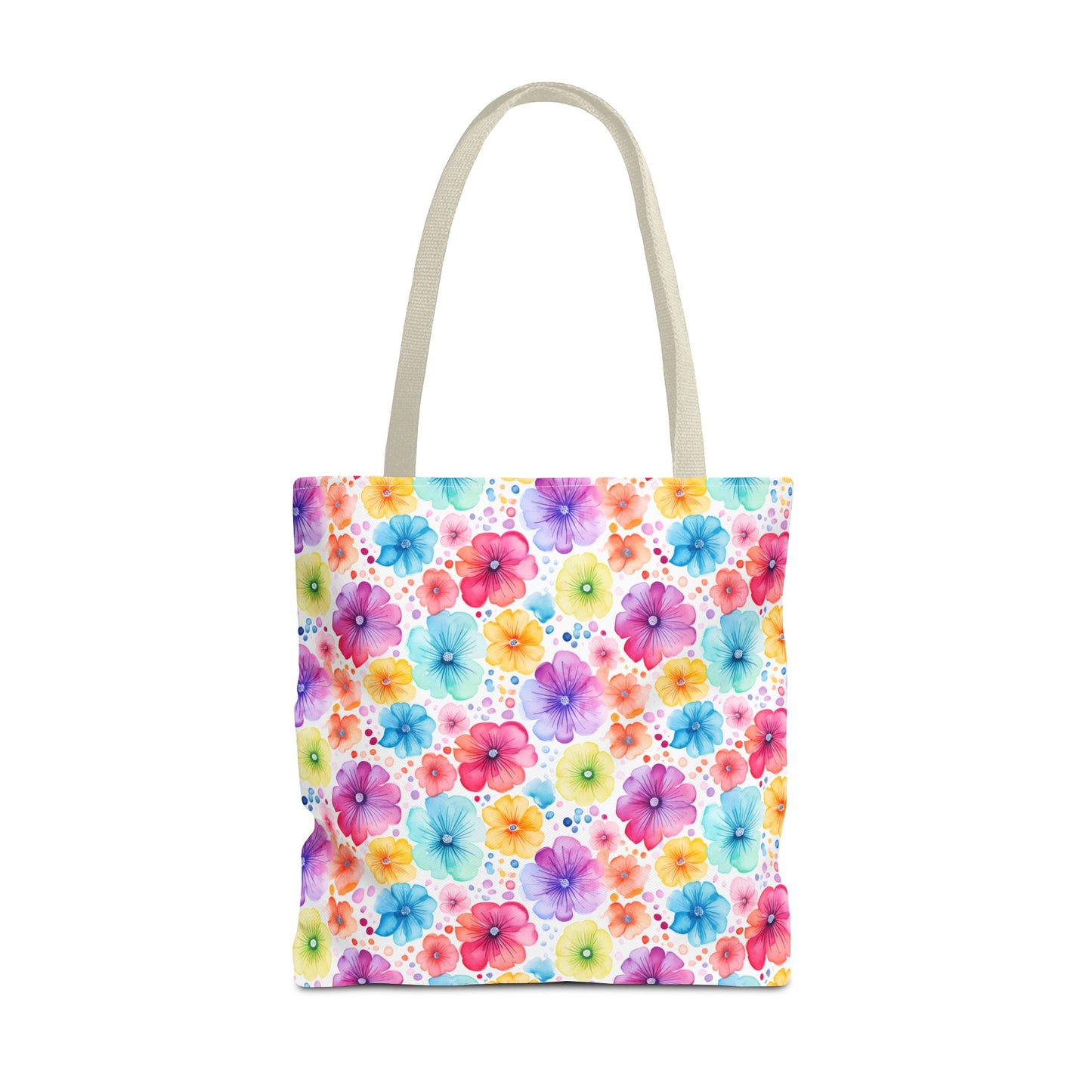Vibrant Floral Tote Bag, Perfect Gift for Mother's Day, Bright Summer Accessory