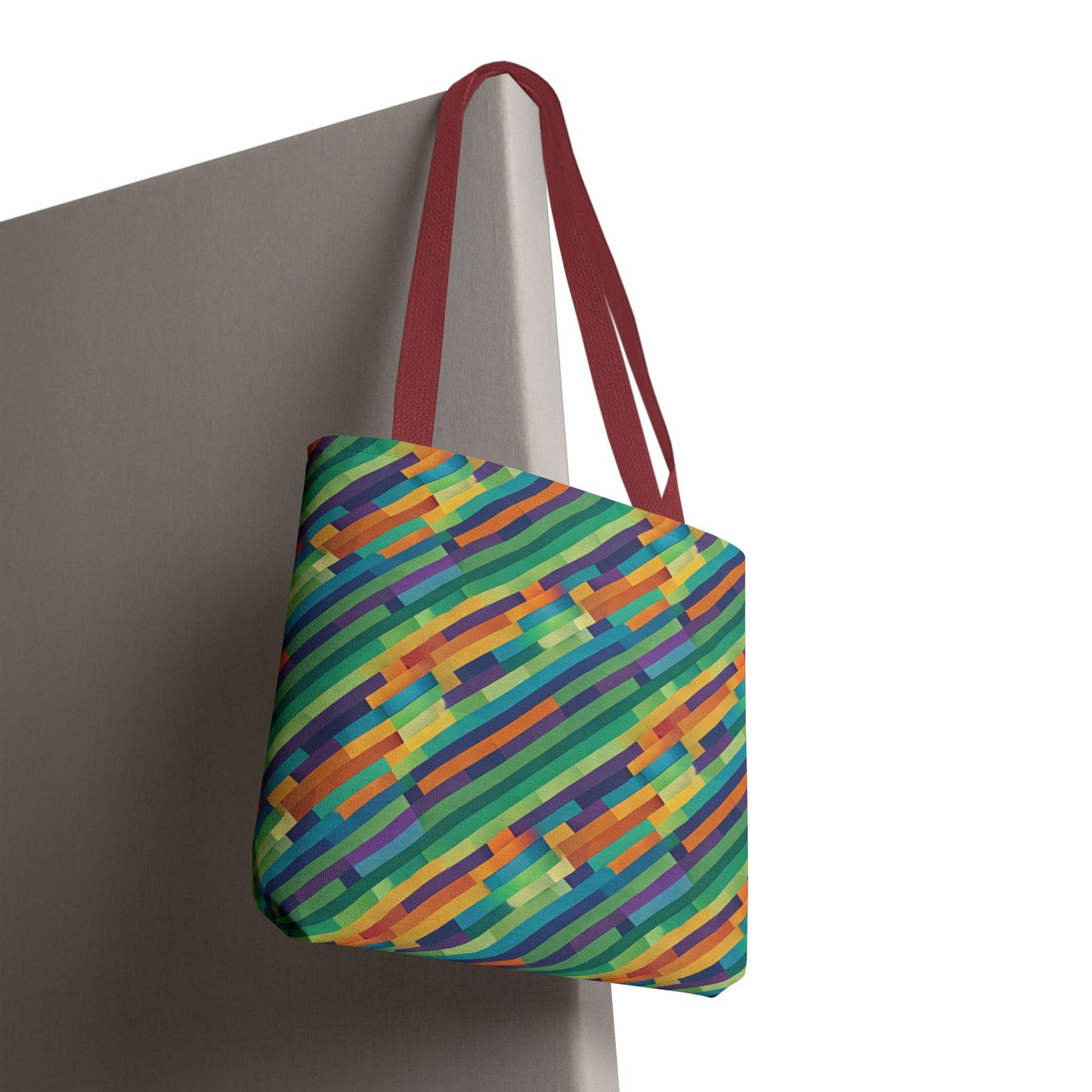 Vibrant Striped Tote Bag