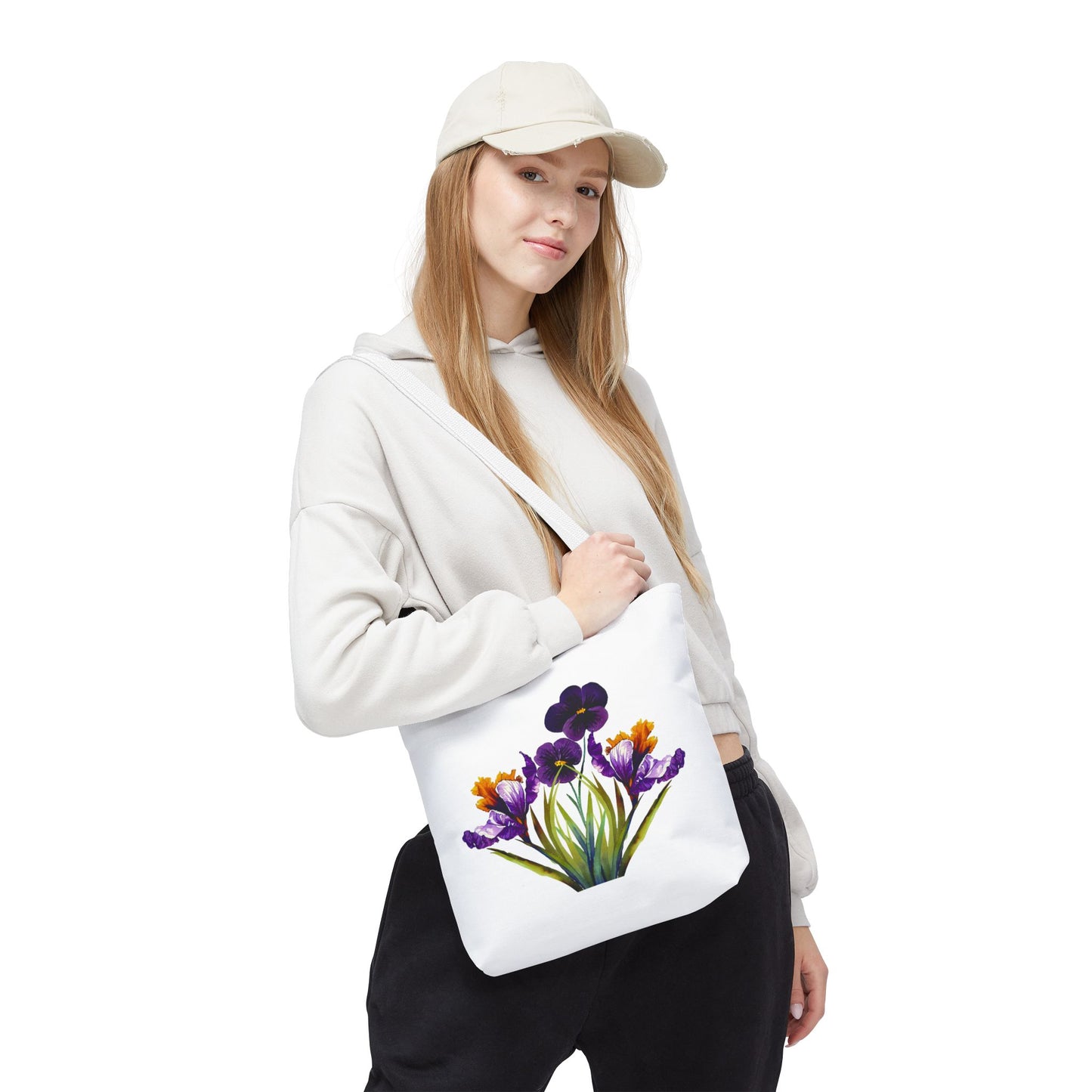 Floral Tote Bag, Reusable Grocery Tote