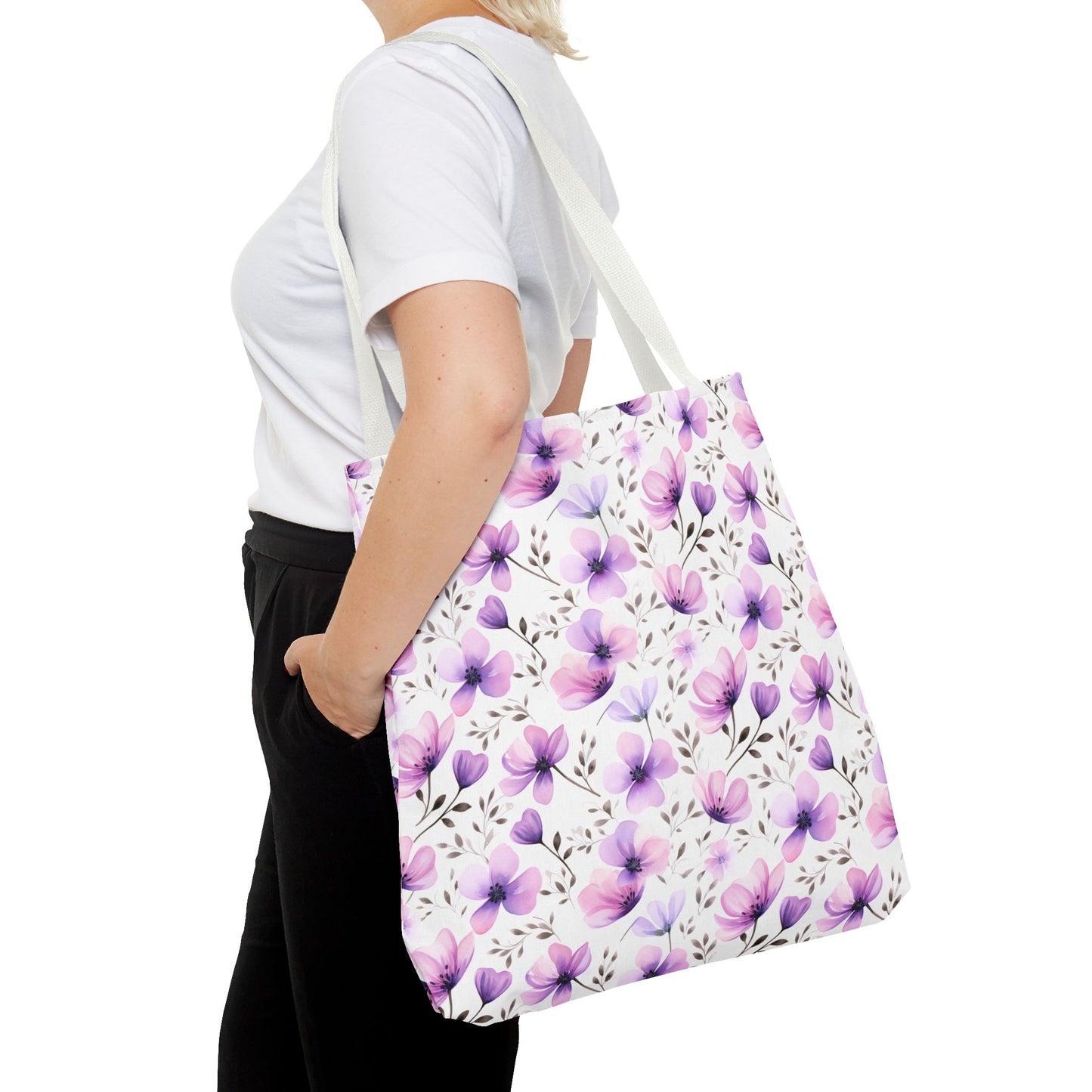 Watercolor Floral Tote Bag