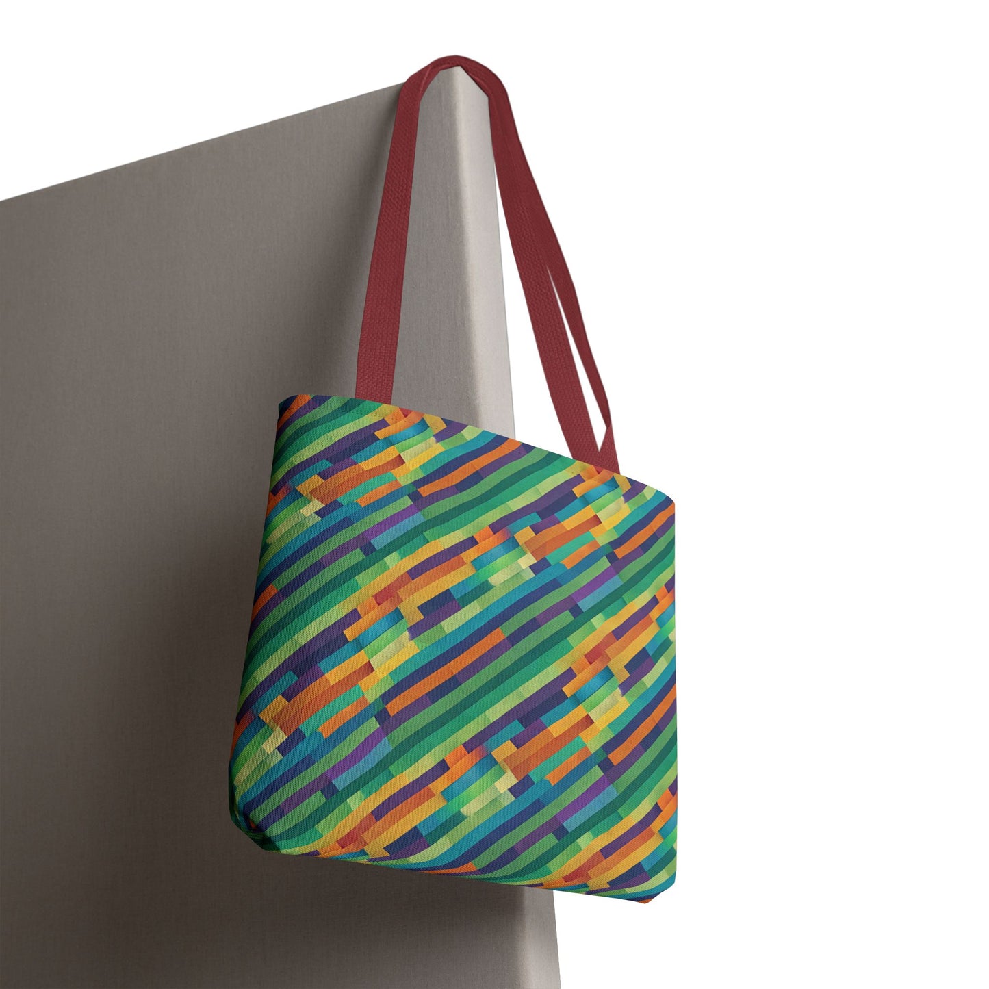 Vibrant Striped Tote Bag