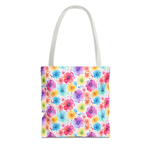 Vibrant Floral Tote Bag, Perfect Gift for Mother's Day, Bright Summer Accessory