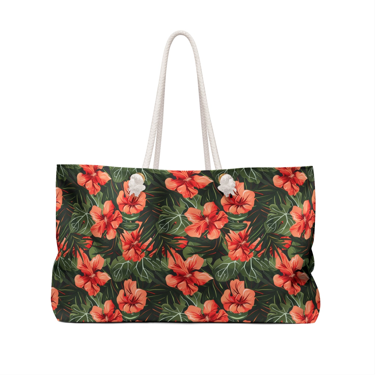 Tropical Floral Weekender Bag