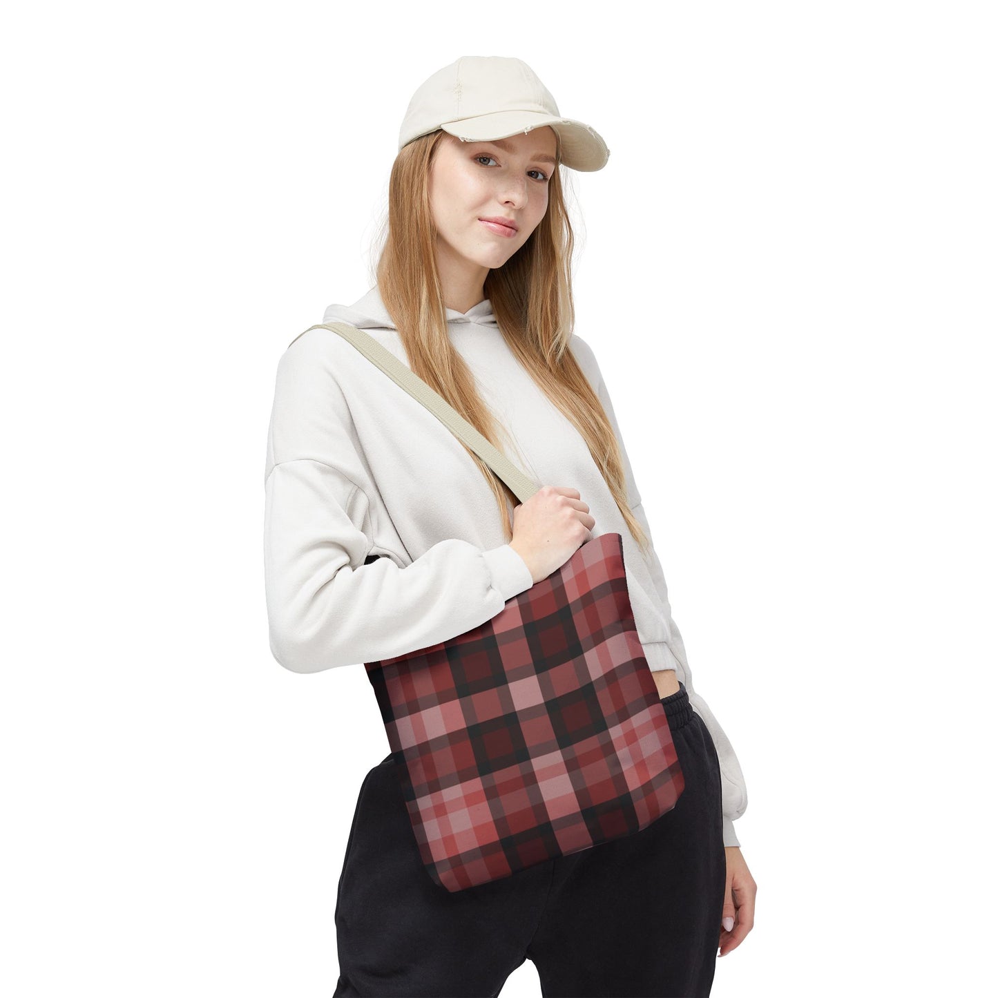 Cozy Plaid Tote Bag, Perfect for Fashionistas