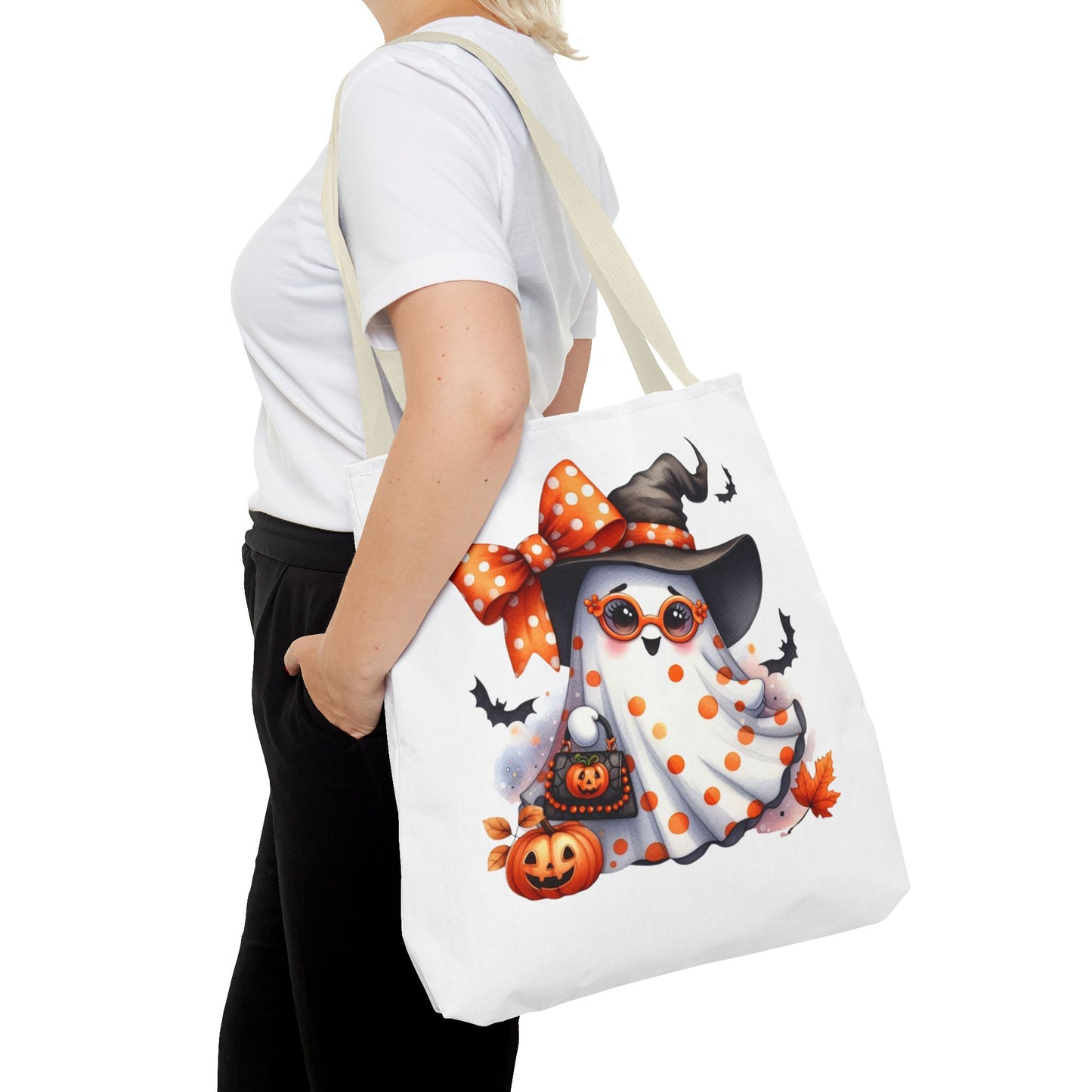Whimsical Halloween Ghost Tote Bag