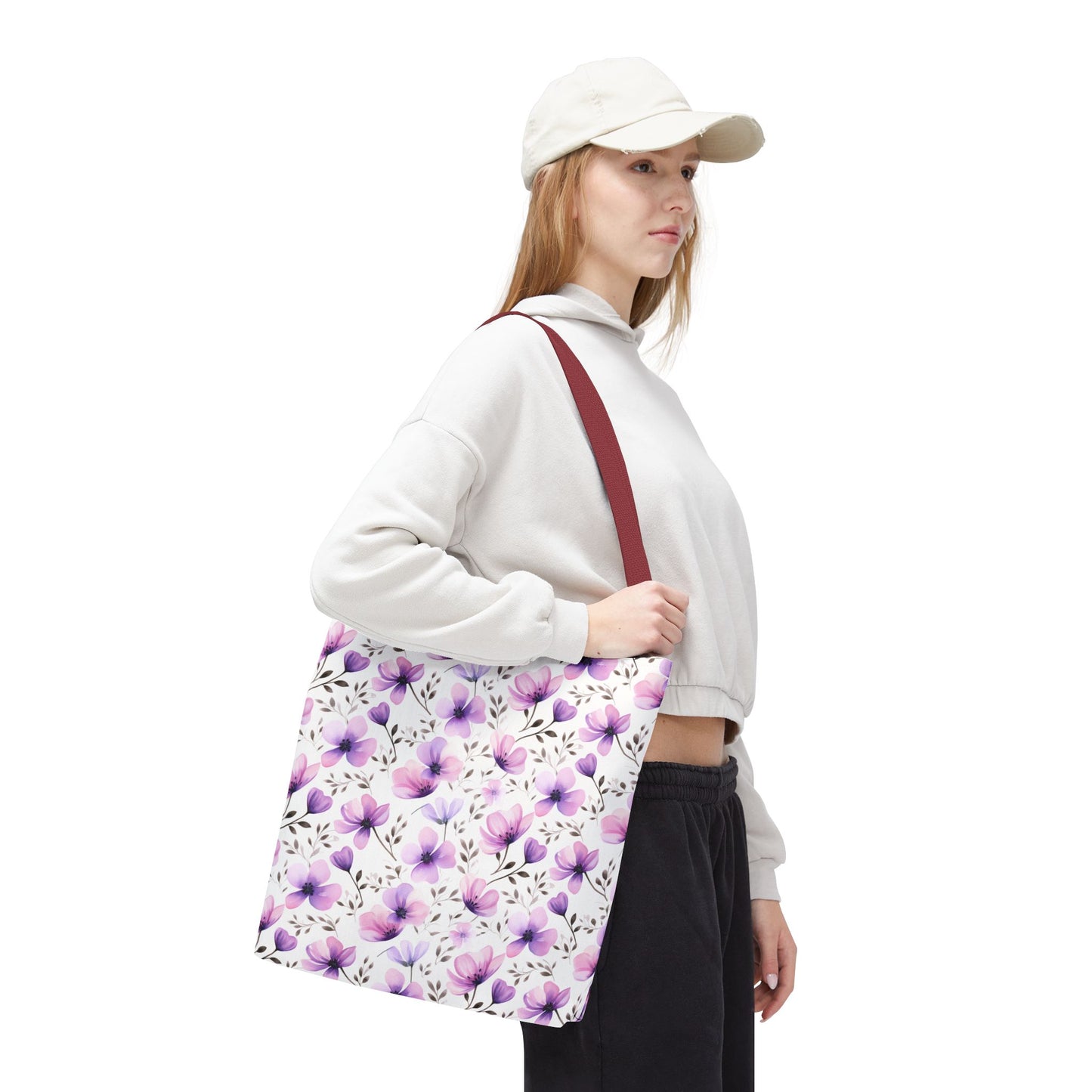 Watercolor Floral Tote Bag
