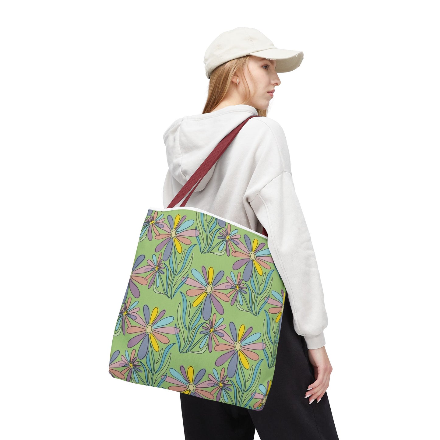 Floral Pattern Tote Bag, Gift for Garden Lovers
