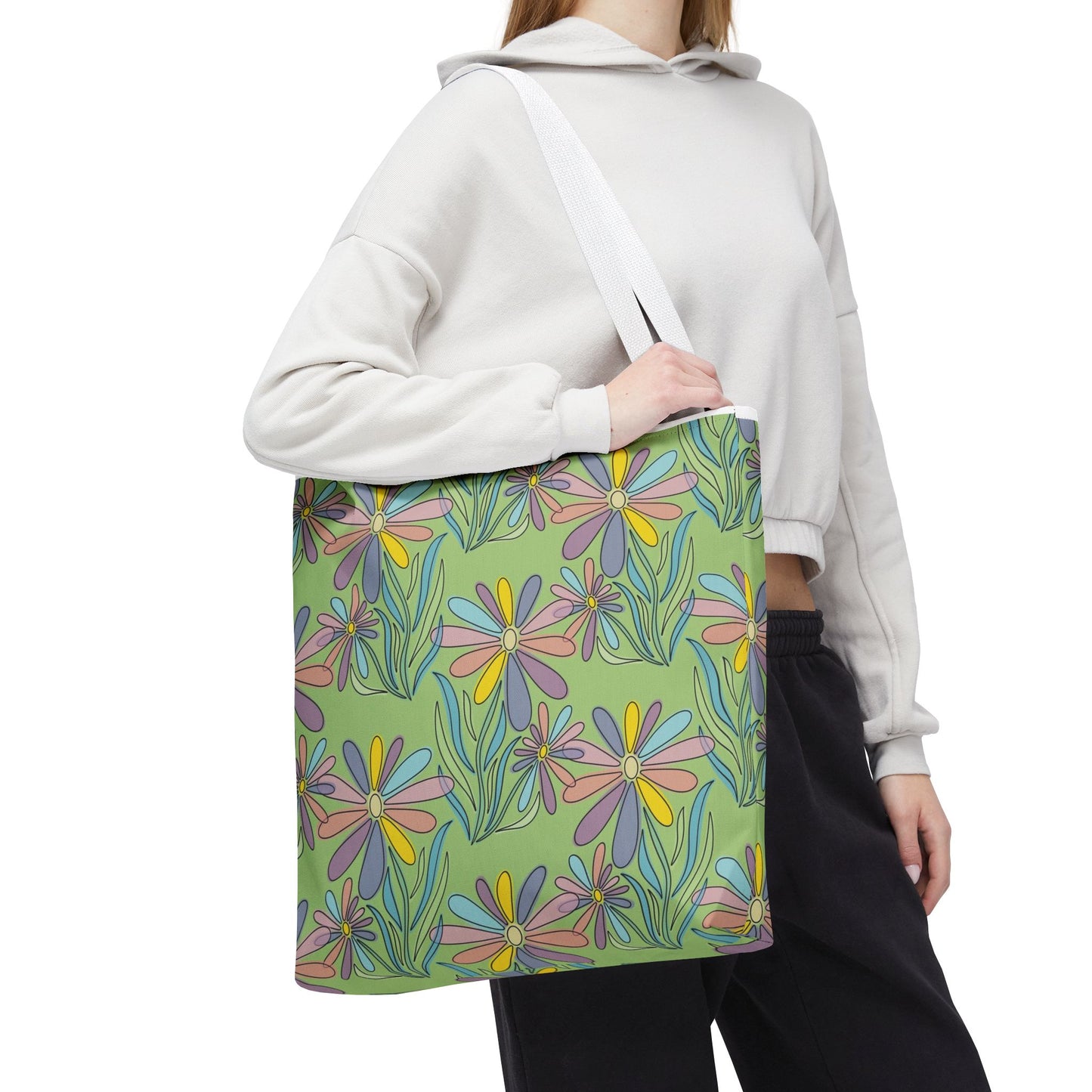 Floral Pattern Tote Bag, Gift for Garden Lovers