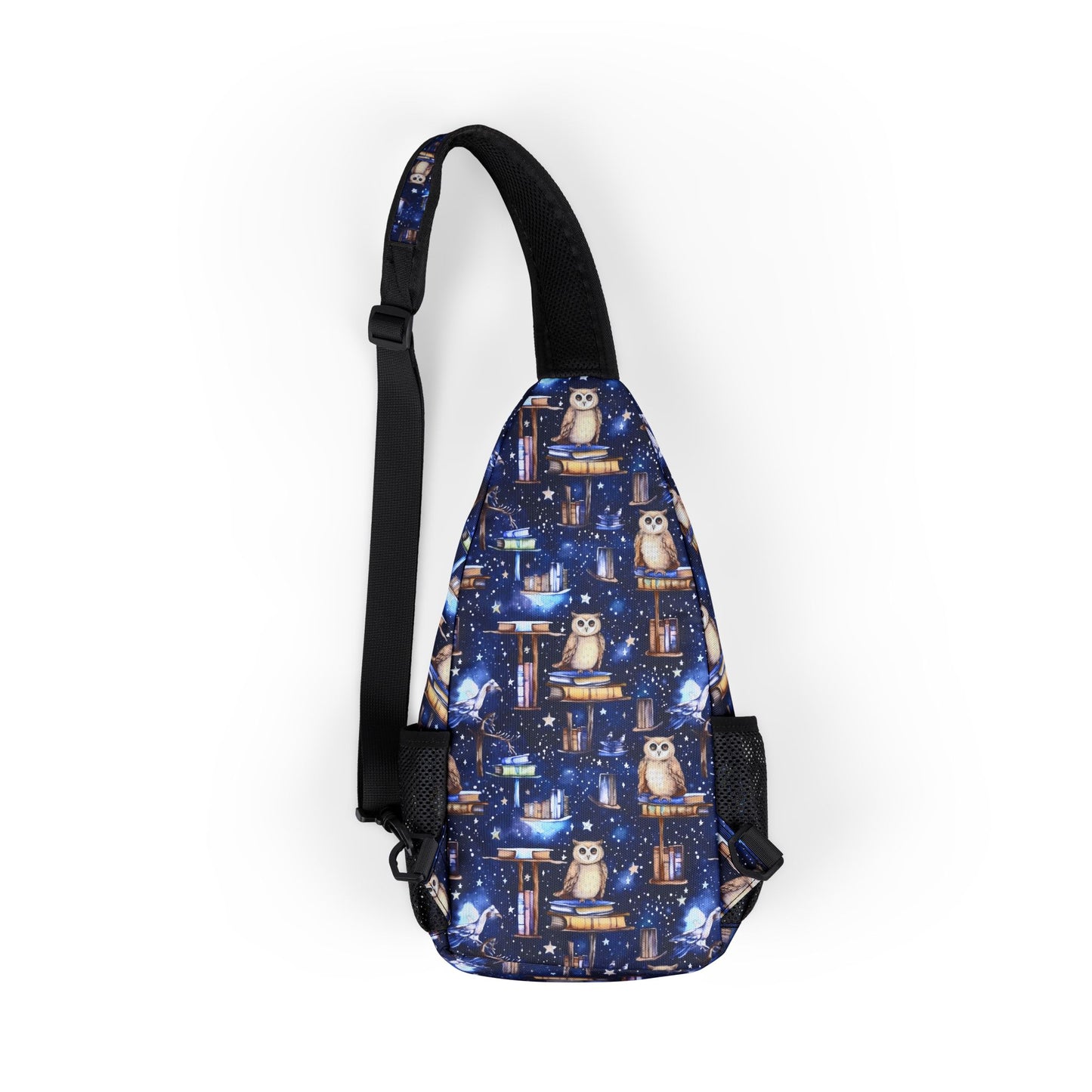Charming Chest Bag with Wise Owl, Perfect for the Book Lover