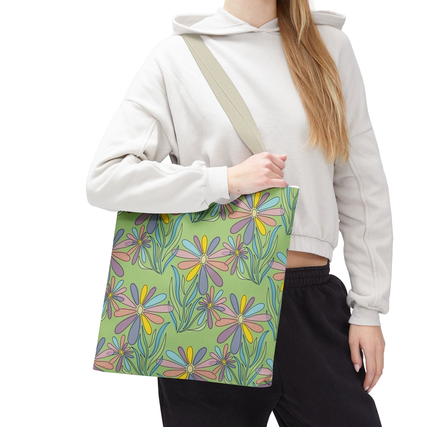 Floral Pattern Tote Bag, Gift for Garden Lovers