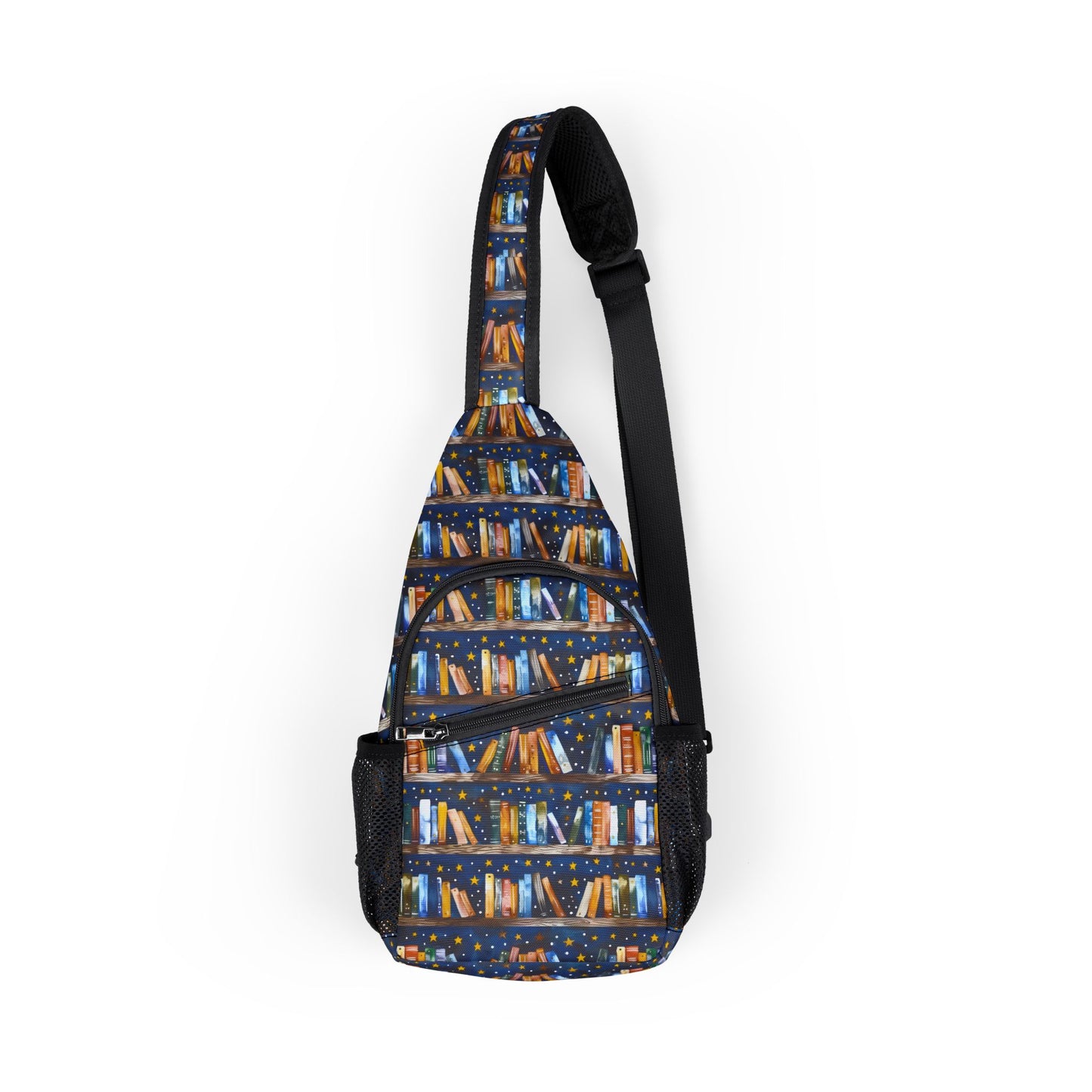 Colorful Library Chest Bag for Book Lovers, Perfect for Daily Use