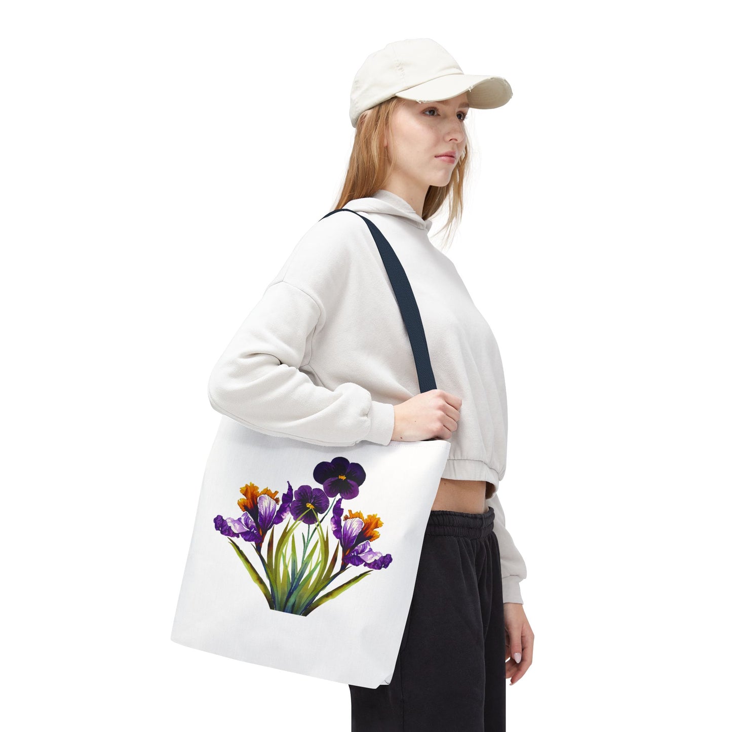 Floral Tote Bag, Reusable Grocery Tote