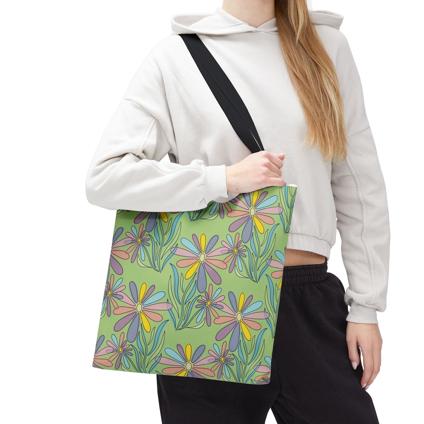 Floral Pattern Tote Bag, Gift for Garden Lovers