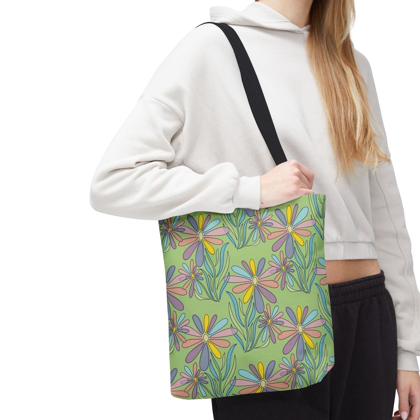 Floral Pattern Tote Bag, Gift for Garden Lovers