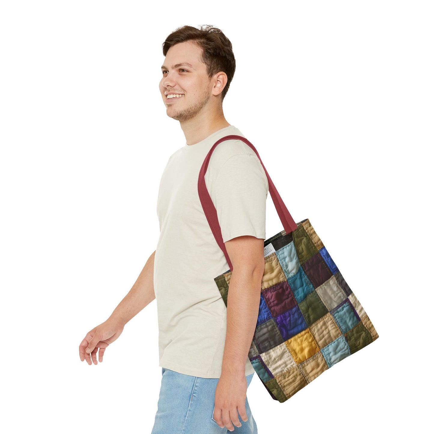 Colorful Patchwork Tote Bag, Stylish & Functional Carryall for Everyday Use