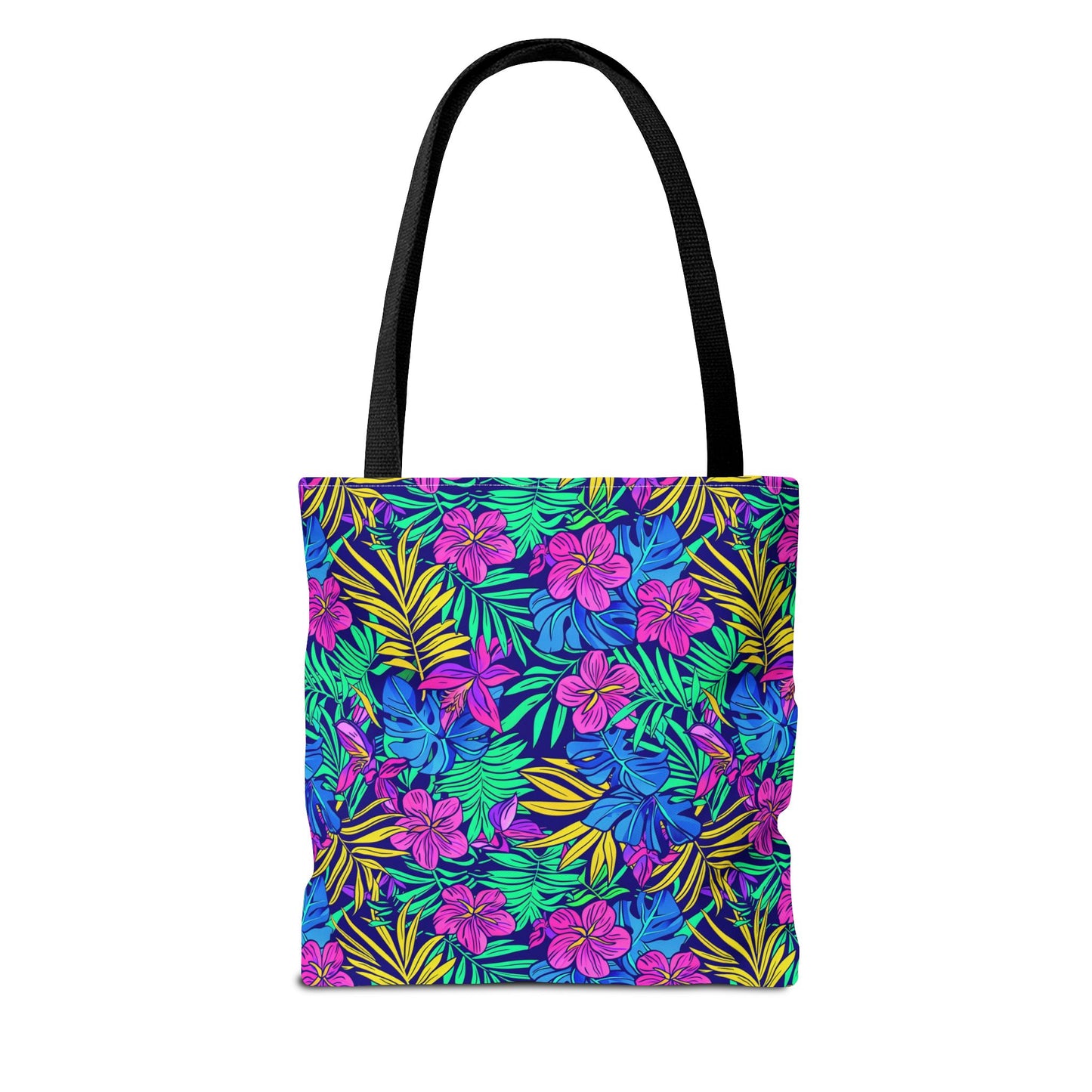 Tropical Floral Tote Bag, Beach Bag, Shopping Tote