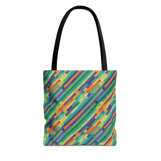 Vibrant Striped Tote Bag