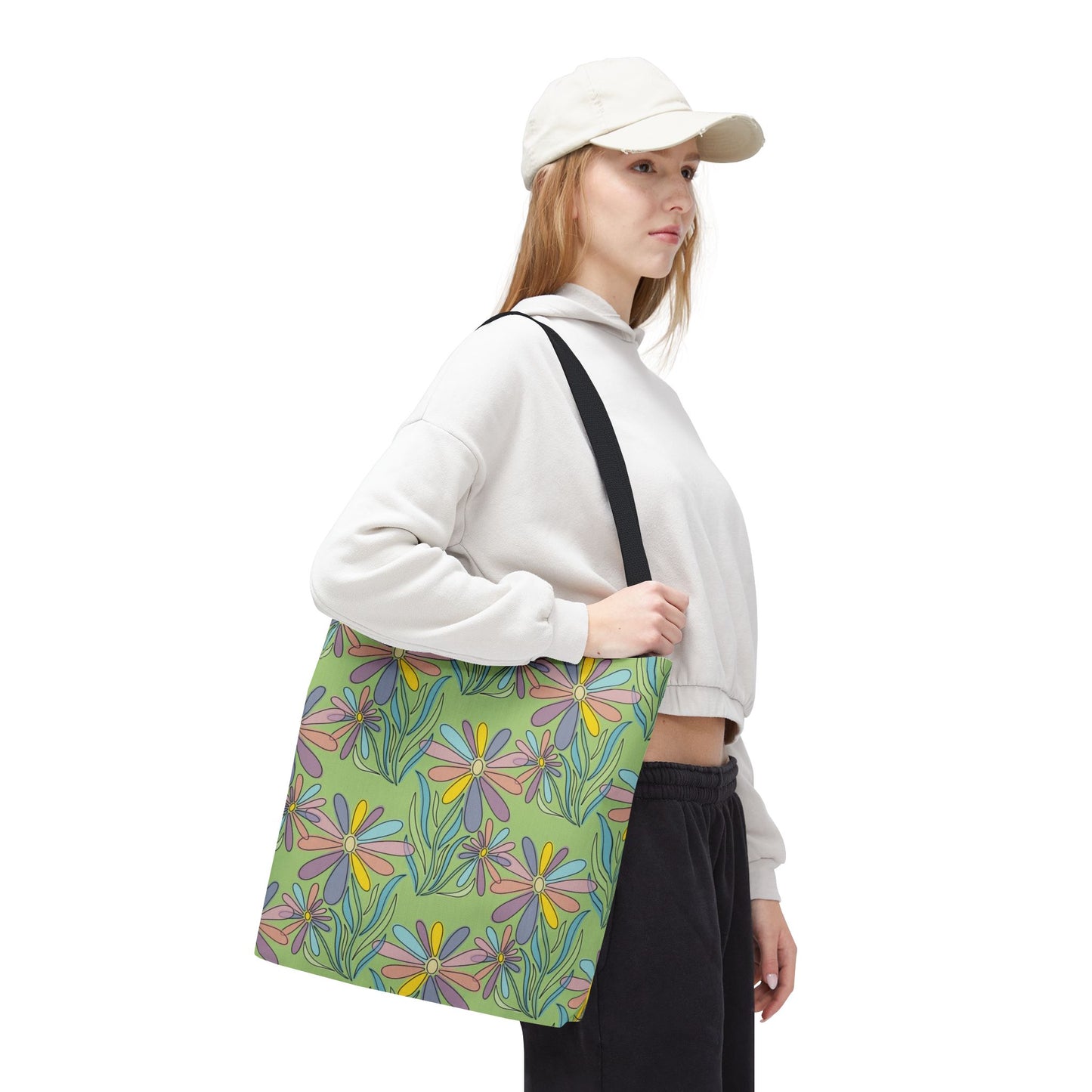 Floral Pattern Tote Bag, Gift for Garden Lovers
