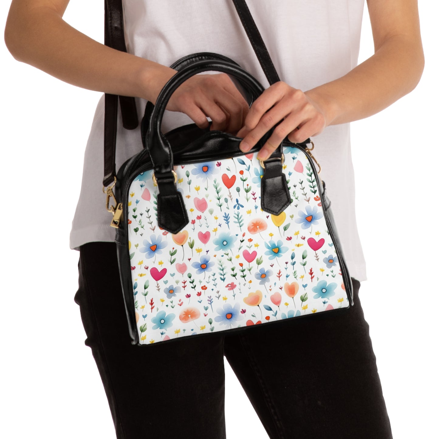 Floral Shoulder Handbag - Perfect for Everyday Use