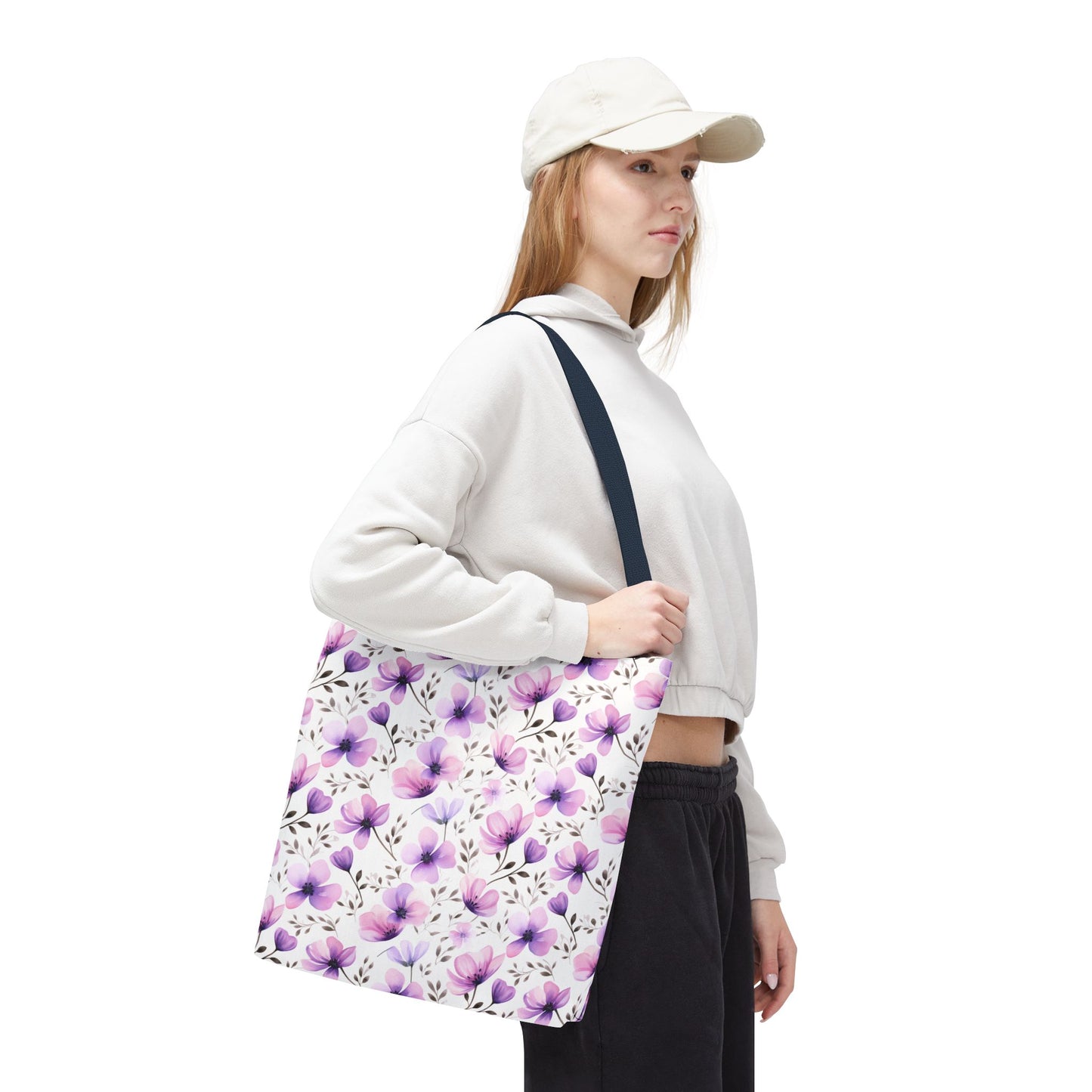Watercolor Floral Tote Bag