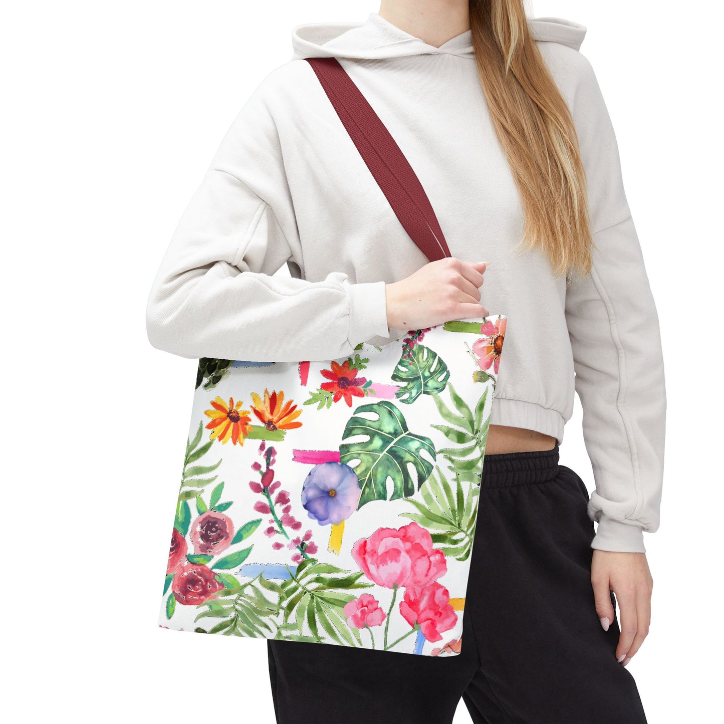 Floral Print Tote Bag
