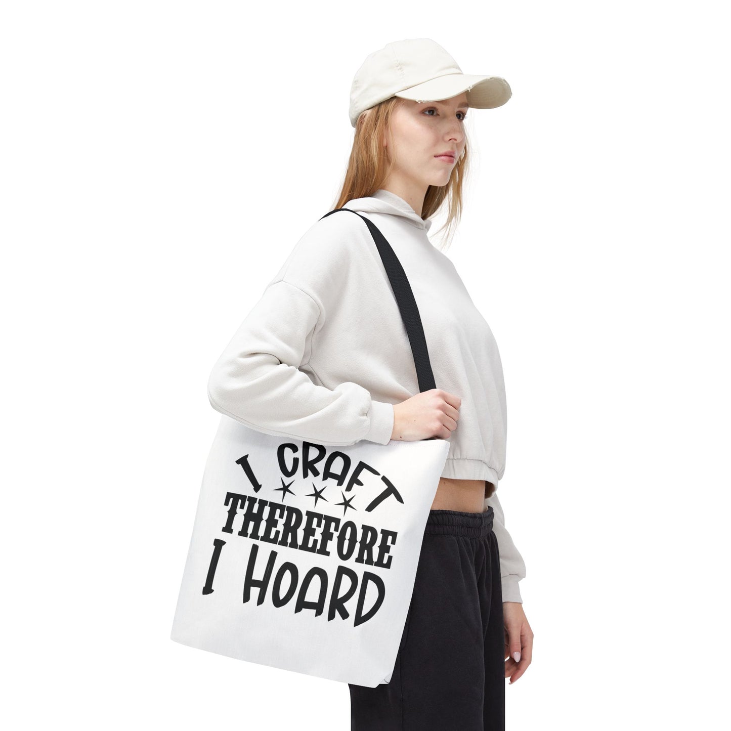 Craft Lover Tote Bag, I Craft Therefore I Hoard