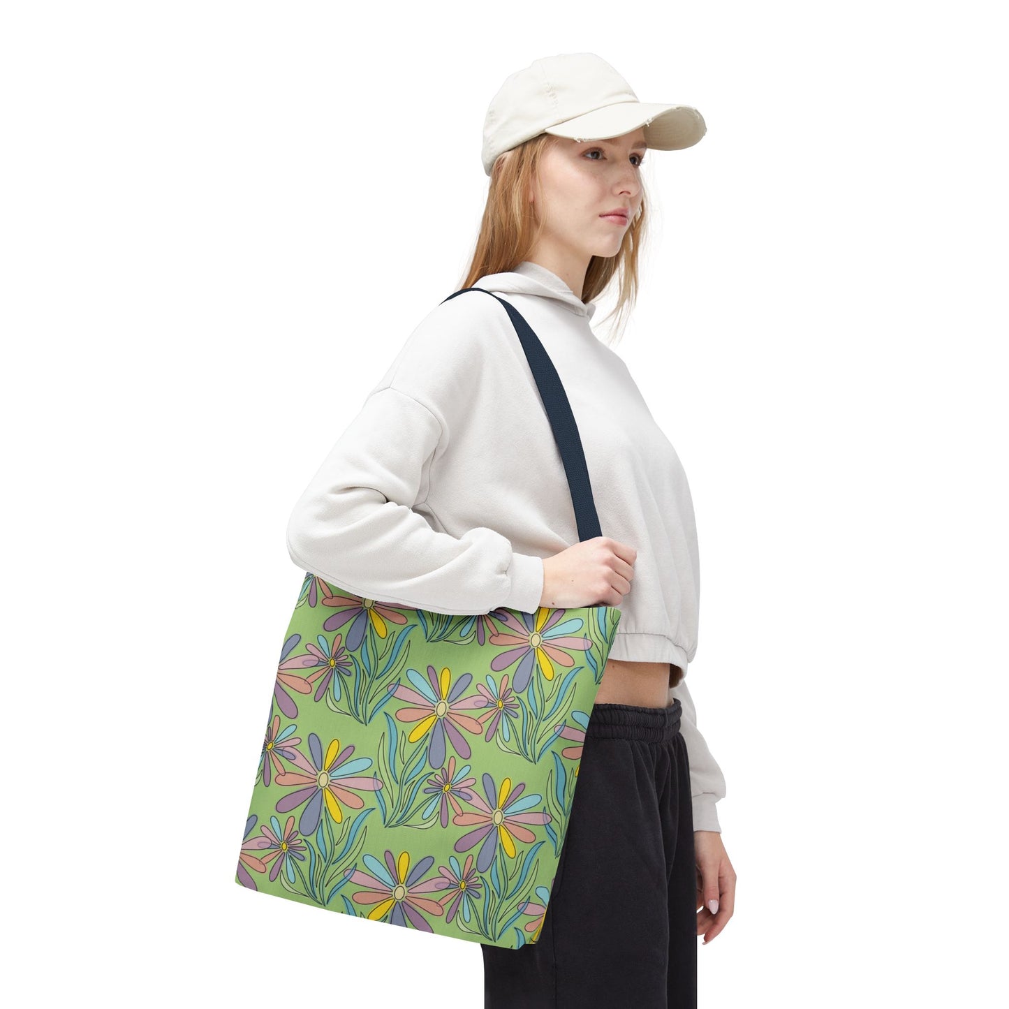 Floral Pattern Tote Bag, Gift for Garden Lovers