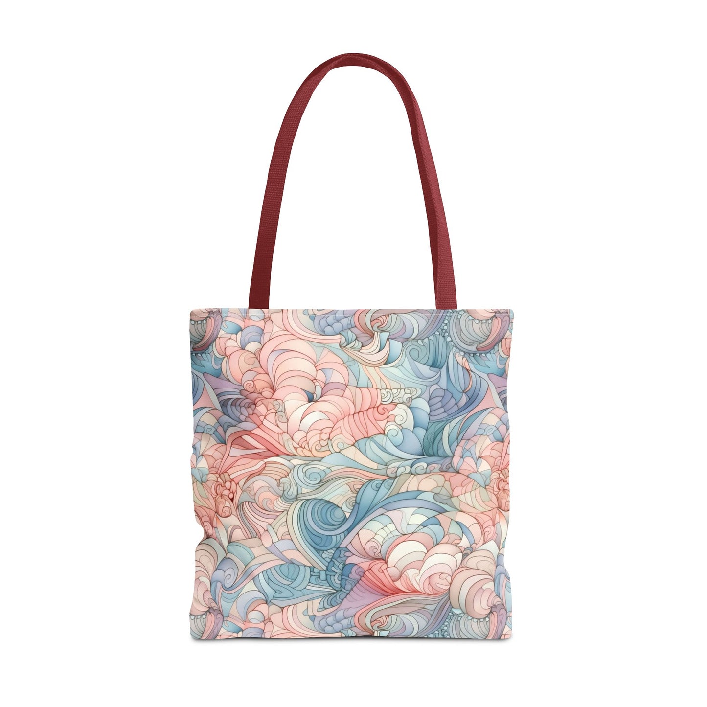 Artistic Tote Bag with a Colorful Swirl Design