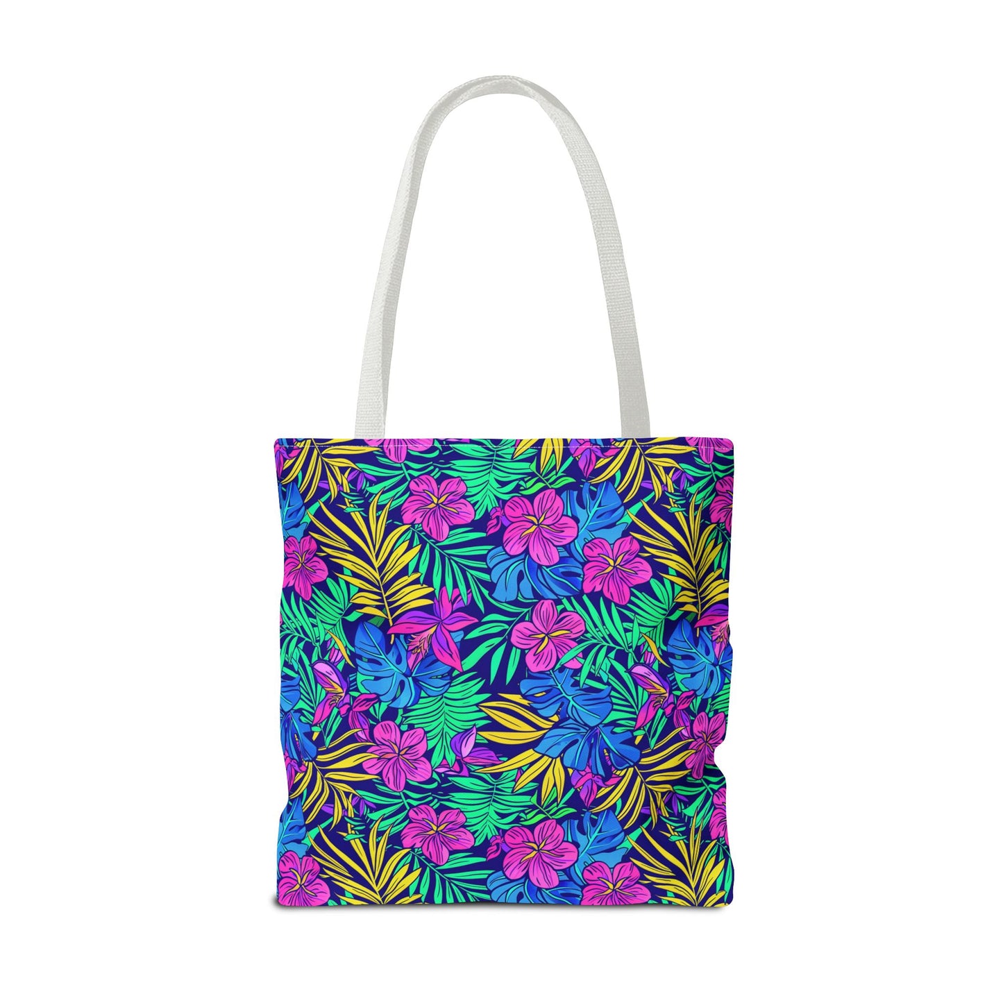 Tropical Floral Tote Bag, Beach Bag, Shopping Tote