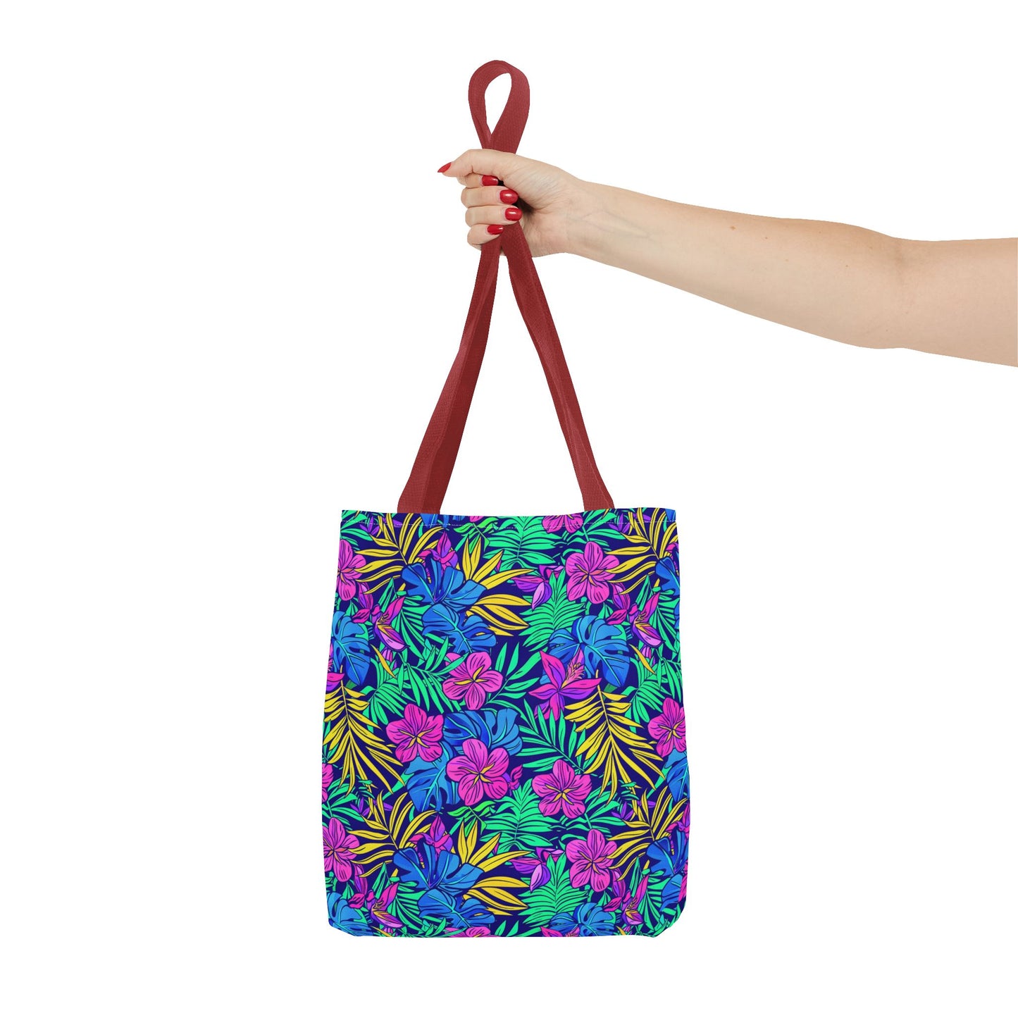 Tropical Floral Tote Bag, Beach Bag, Shopping Tote