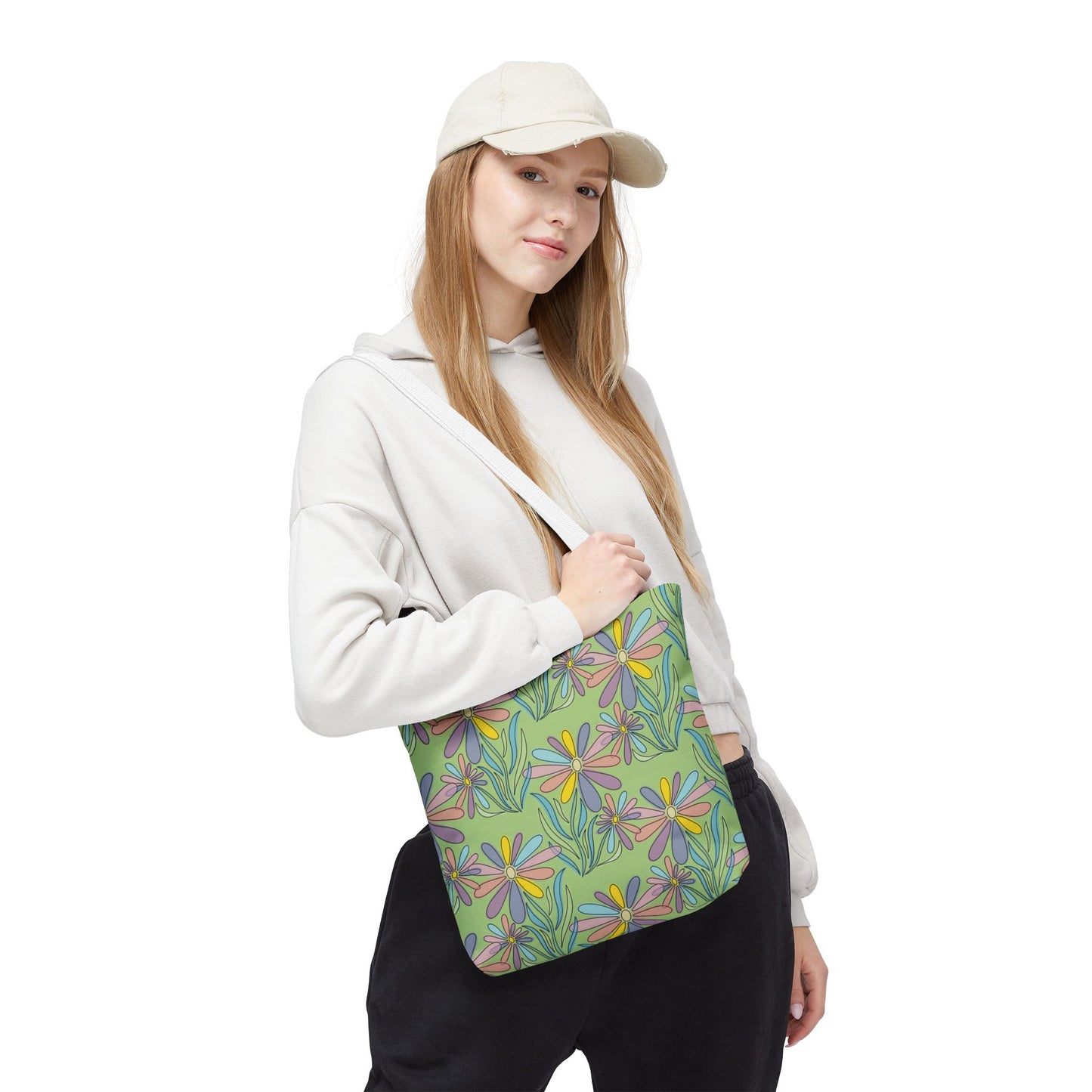 Floral Pattern Tote Bag, Gift for Garden Lovers
