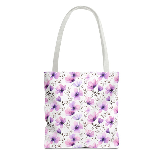 Watercolor Floral Tote Bag