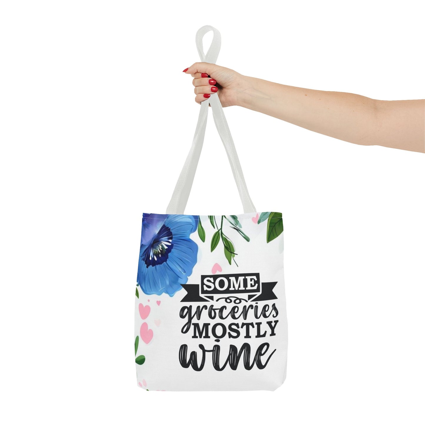 Grocery and Wine Lover Tote Bag,
