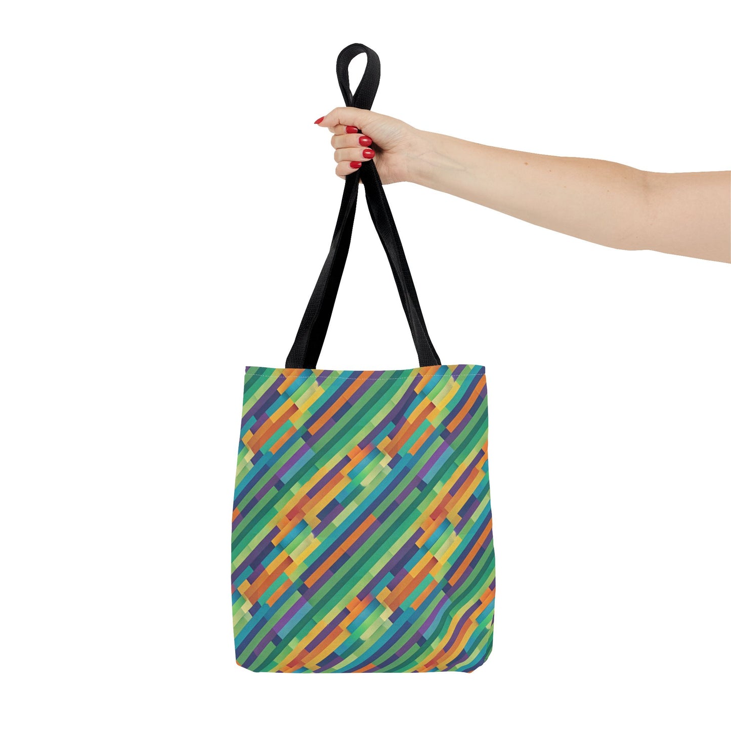 Vibrant Striped Tote Bag