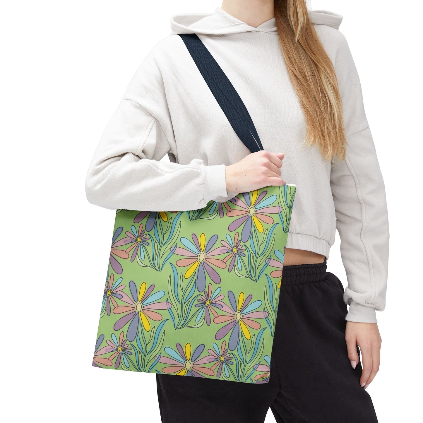 Floral Pattern Tote Bag, Gift for Garden Lovers