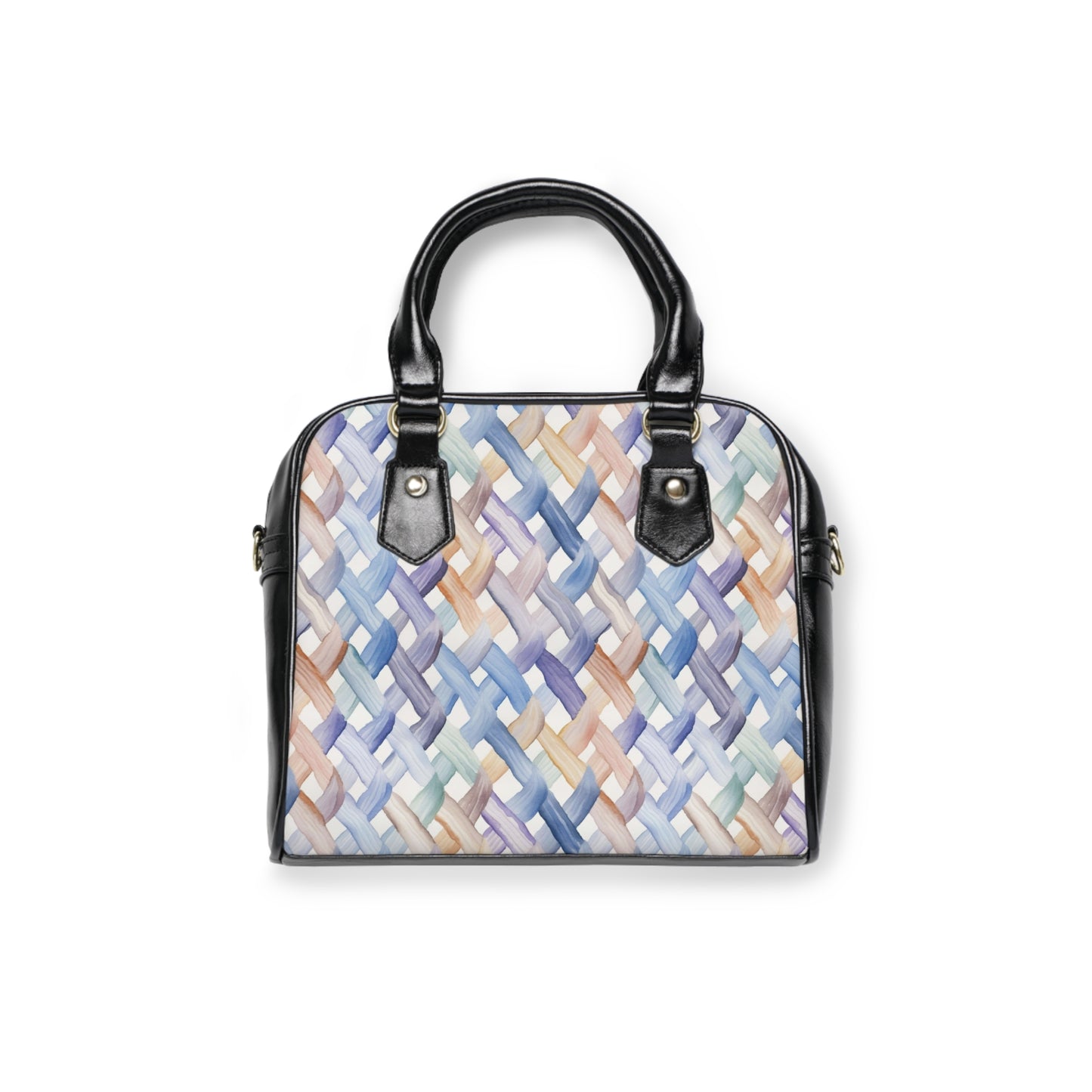 Woven Pattern Shoulder Handbag