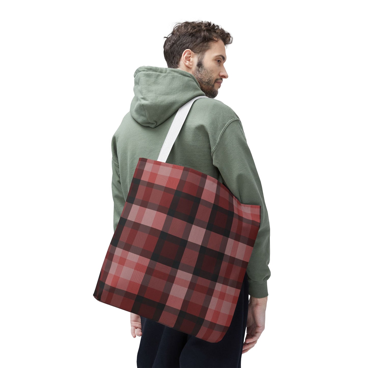 Cozy Plaid Tote Bag, Perfect for Fashionistas
