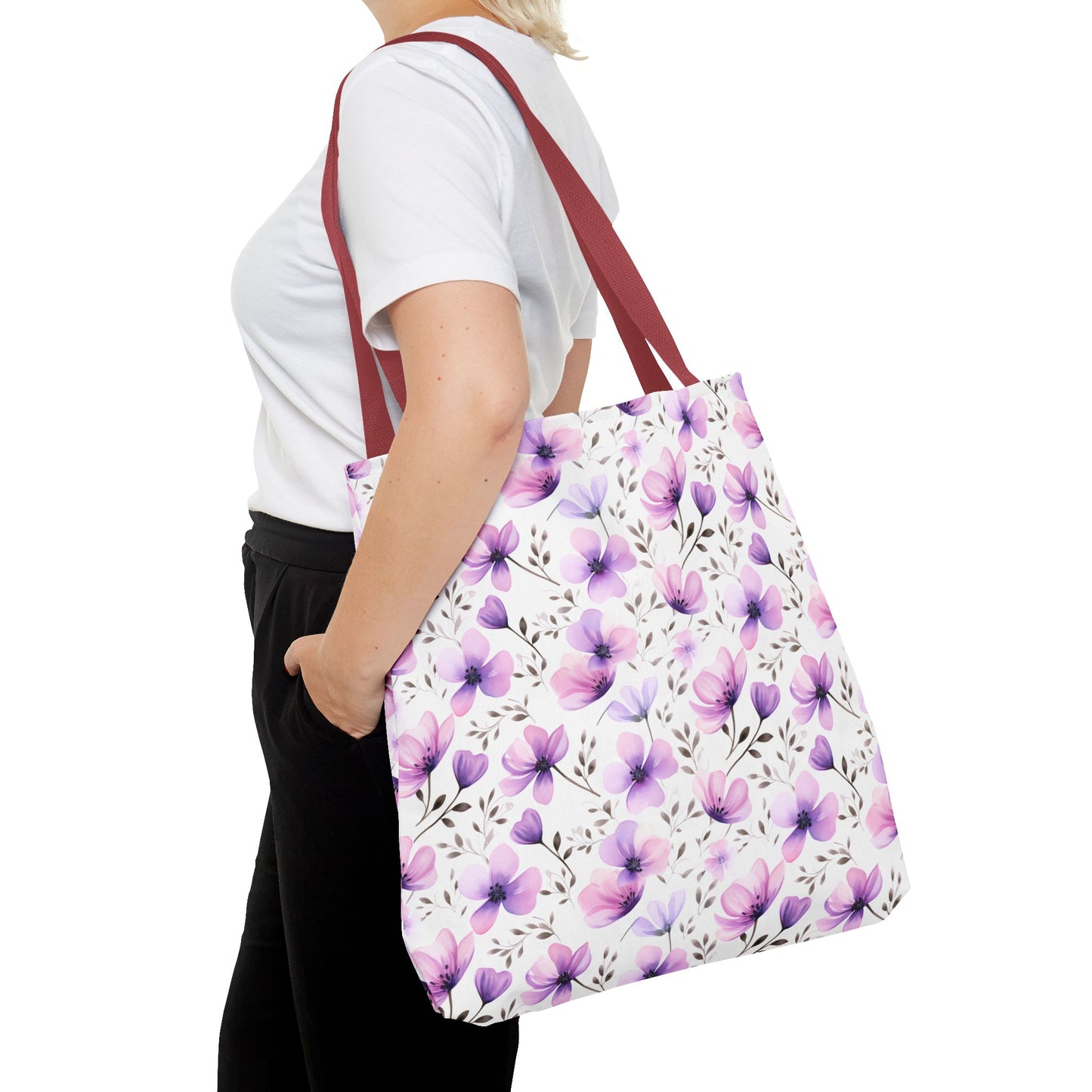 Watercolor Floral Tote Bag