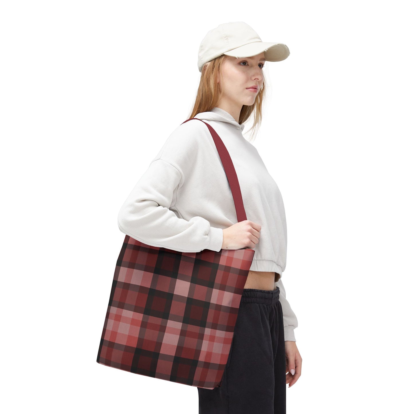Cozy Plaid Tote Bag, Perfect for Fashionistas