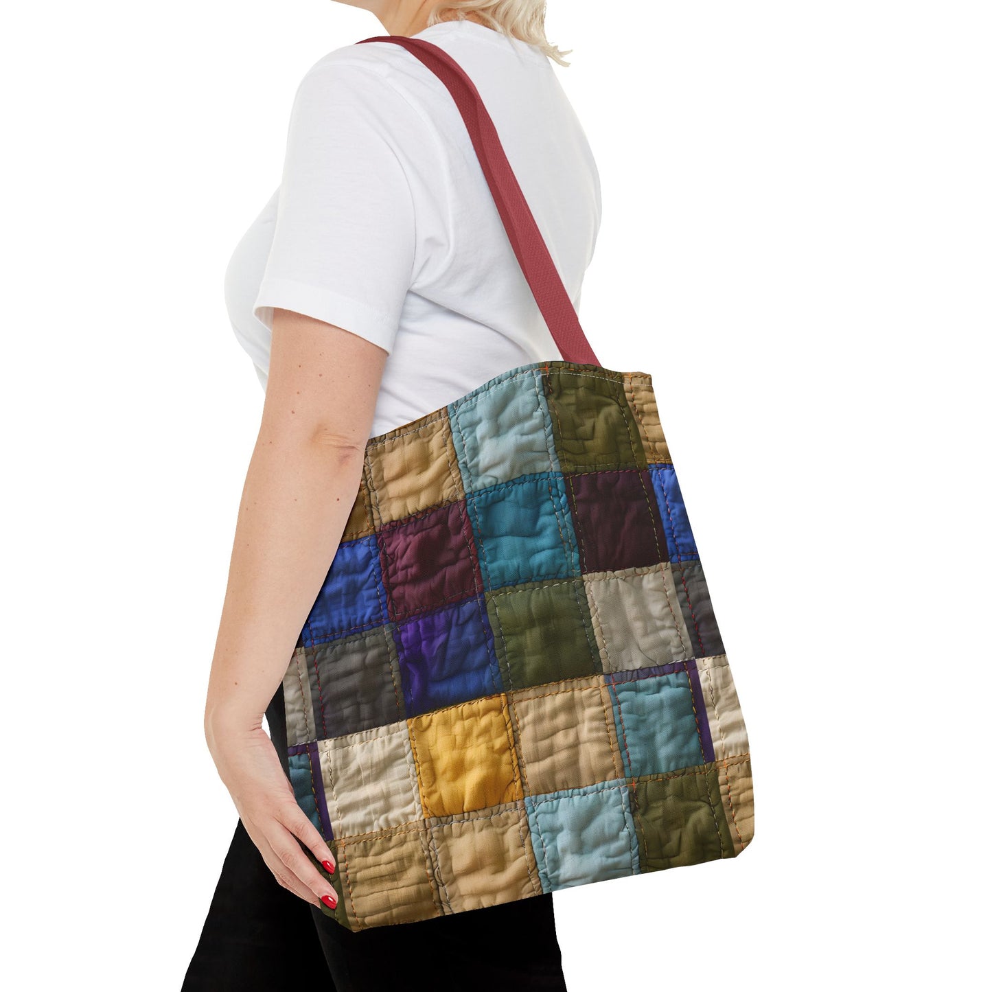 Colorful Patchwork Tote Bag, Stylish & Functional Carryall for Everyday Use