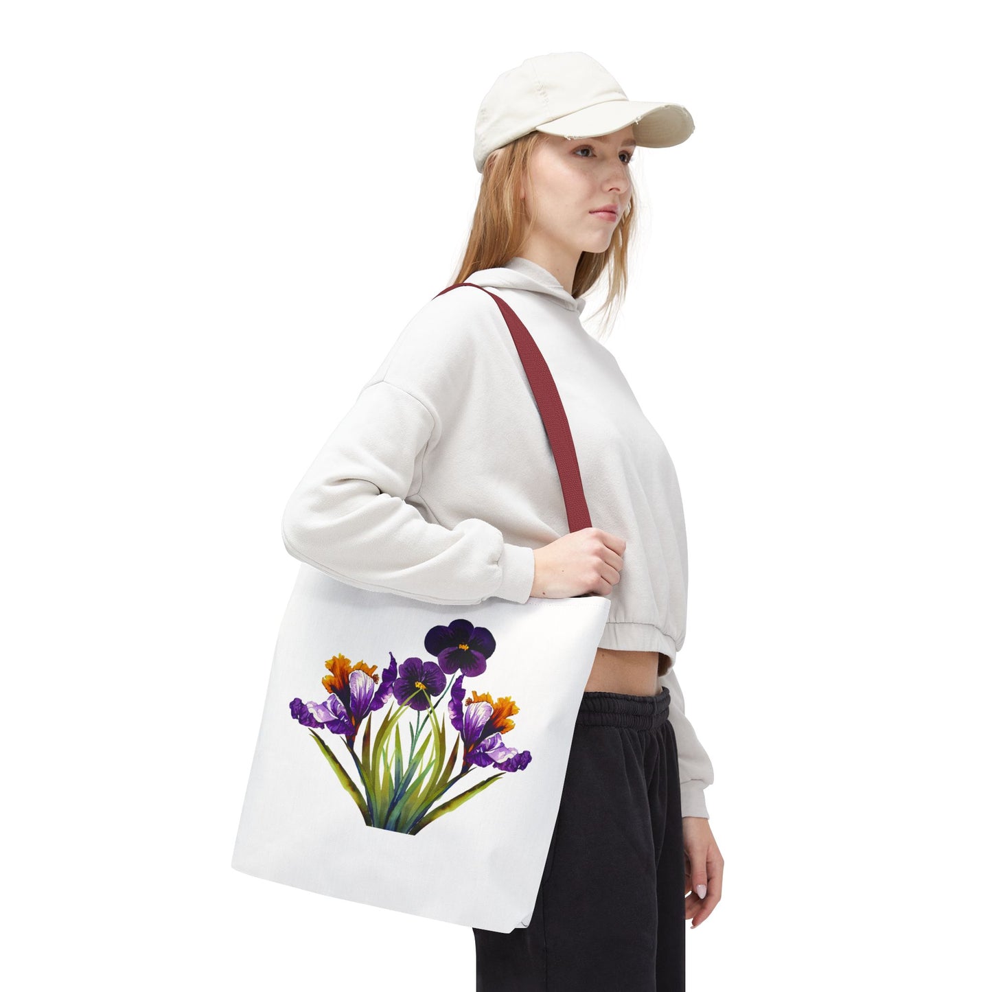Floral Tote Bag, Reusable Grocery Tote