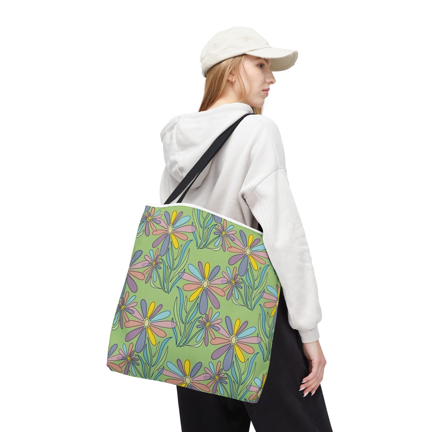 Floral Pattern Tote Bag, Gift for Garden Lovers